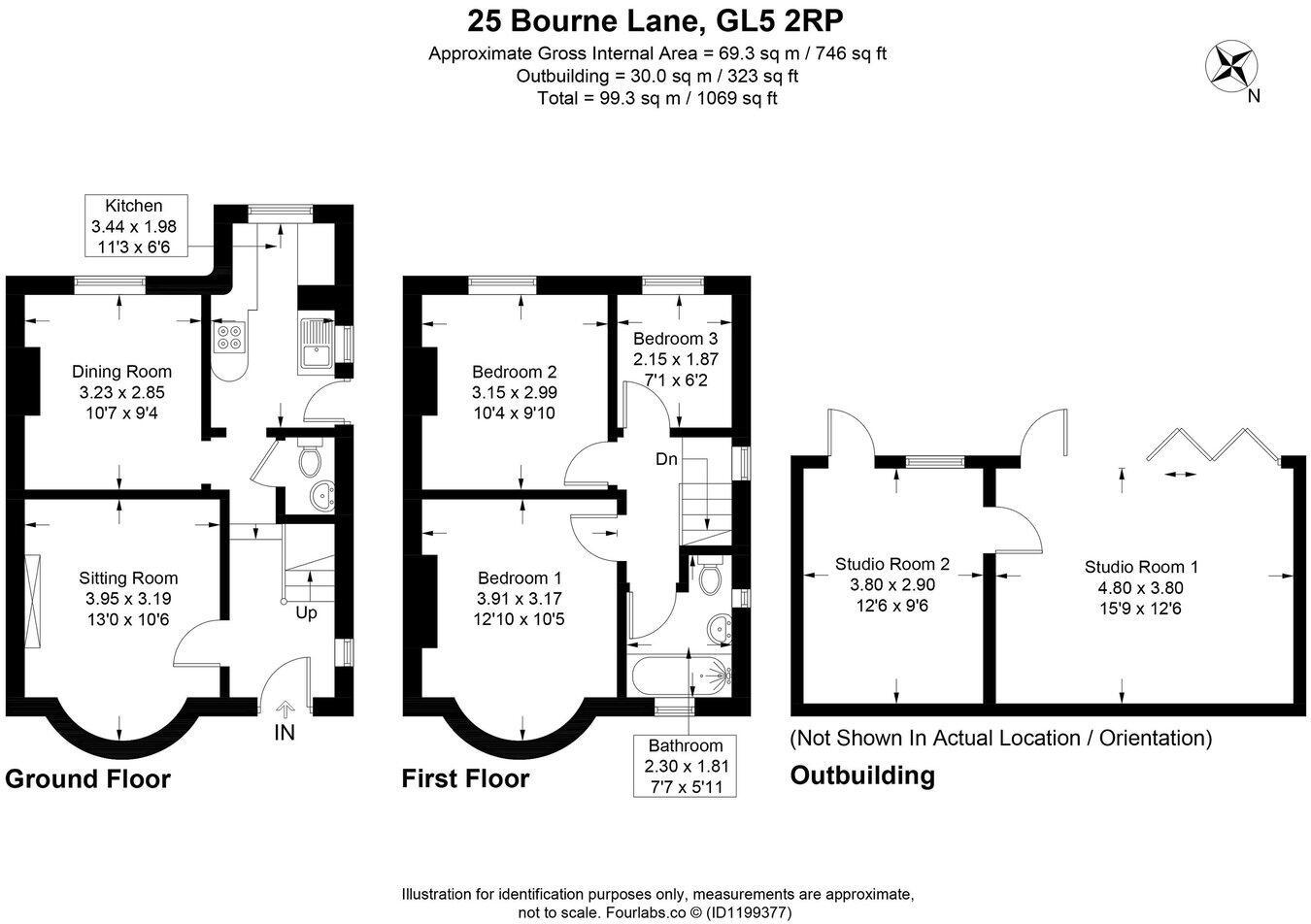 25, Bourne Lane, Brimscombe, Stroud, GL5 floorplan