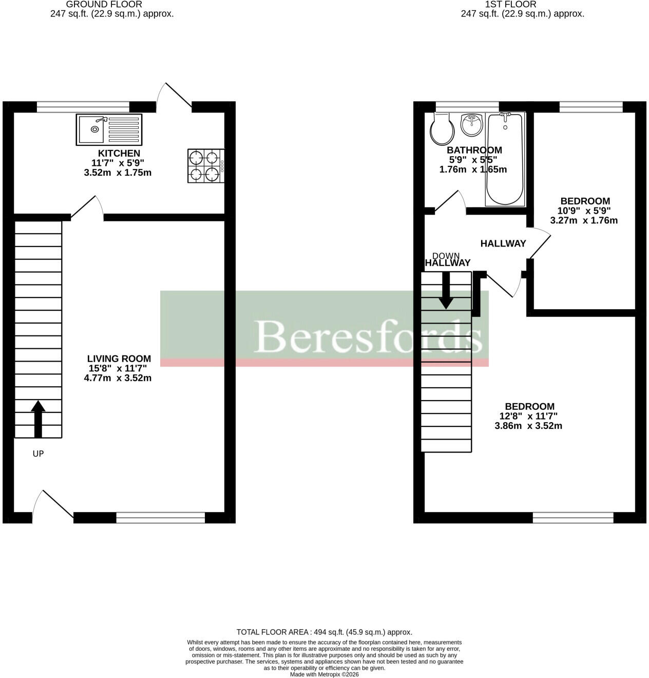 Chester Place, Chelmsford, CM1 floorplan
