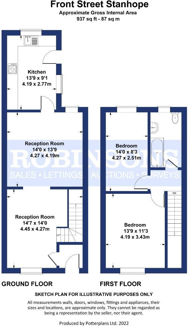 Front Street, Stanhope, Weardale floorplan