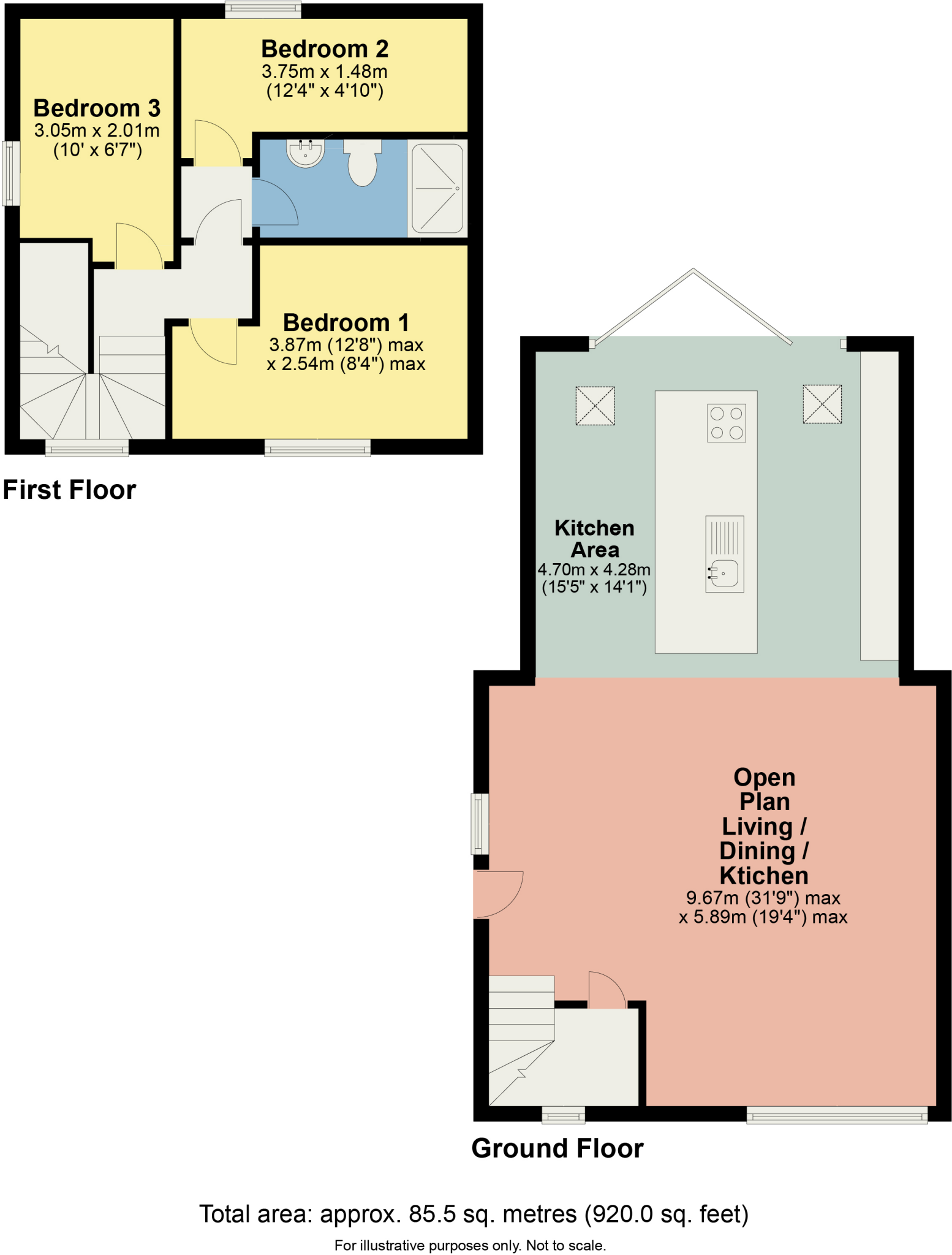 74 Jutland Avenue, Flookburgh, Grange over Sands, Cumbria, LA11 7LQ floorplan