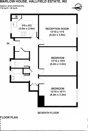 Marlow House, London, W2 floorplan