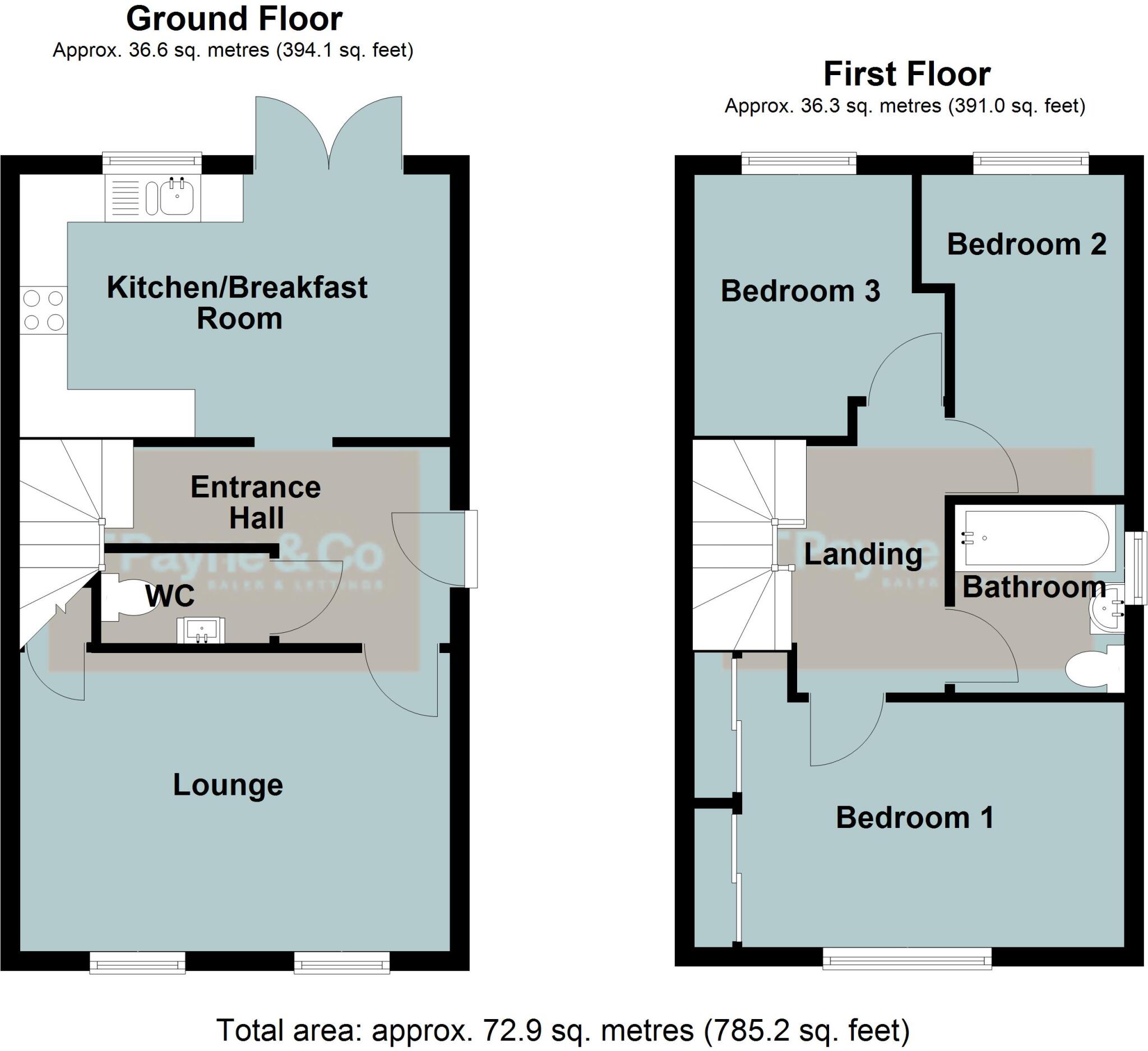 Back Road, Murrow, Wisbech, Cambs., PE13 4JW floorplan