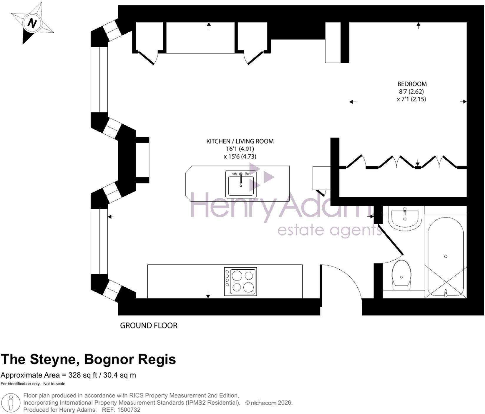 33 The Steyne, Bognor Regis, West Sussex, PO21 1TX floorplan