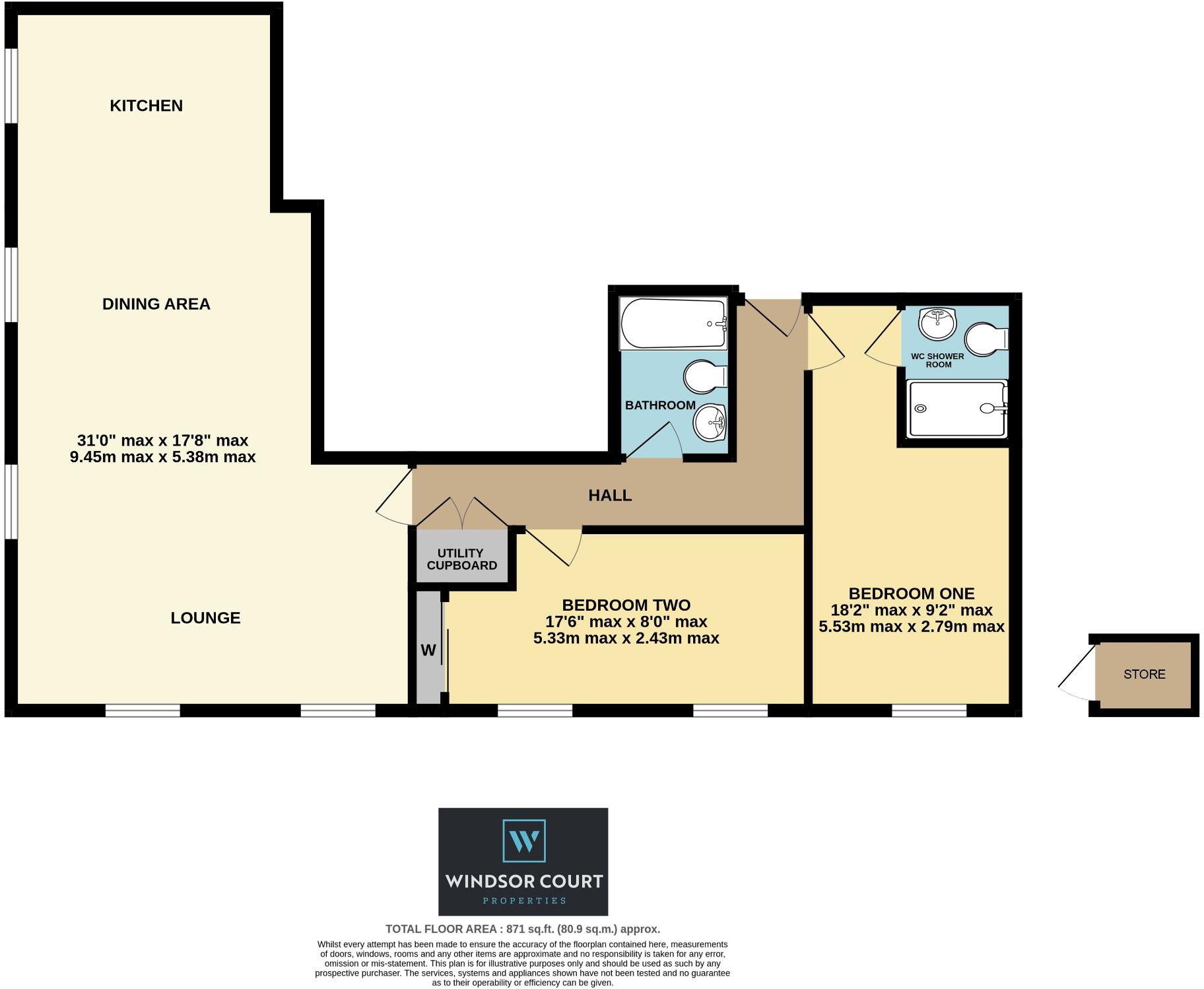 Glasshouses Mill HG3 floorplan