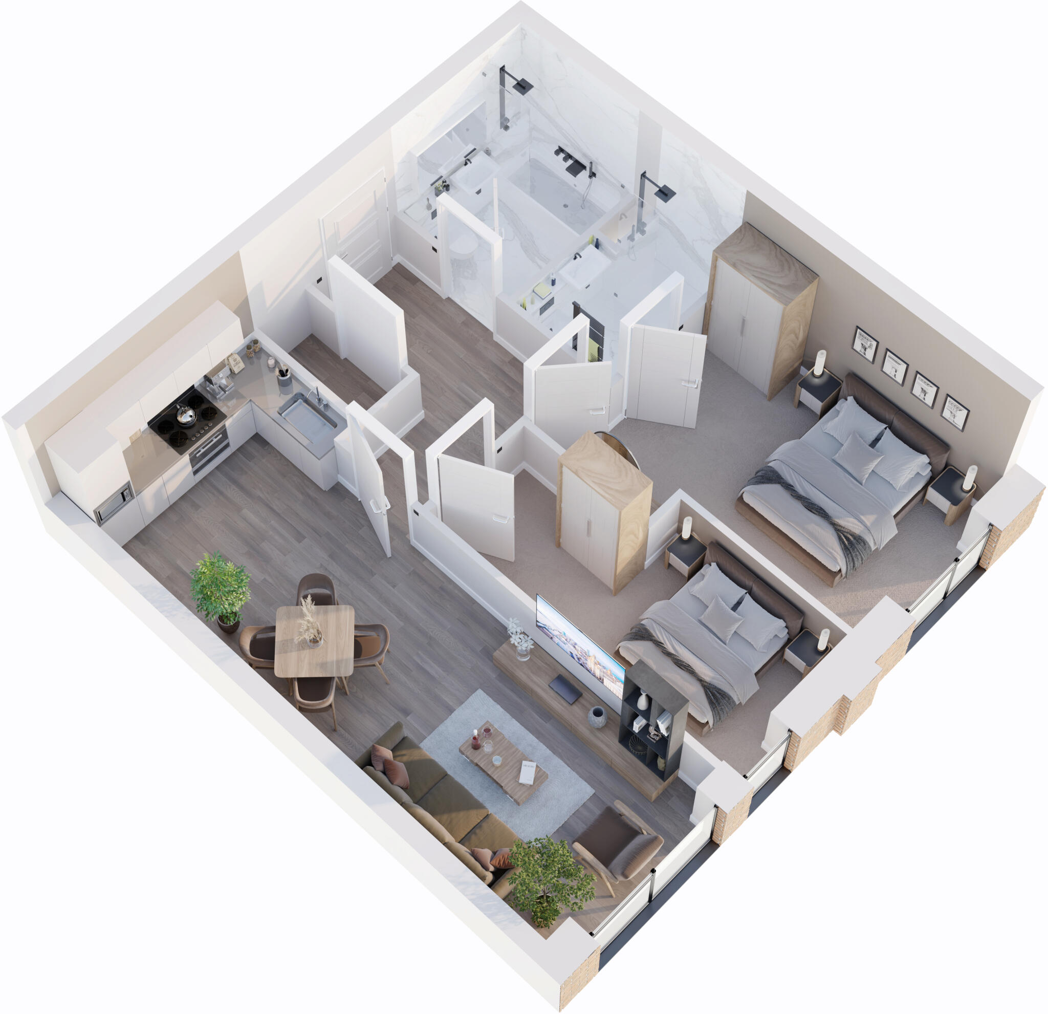 Fox & Foundry, Central Liverpool Apartment floorplan