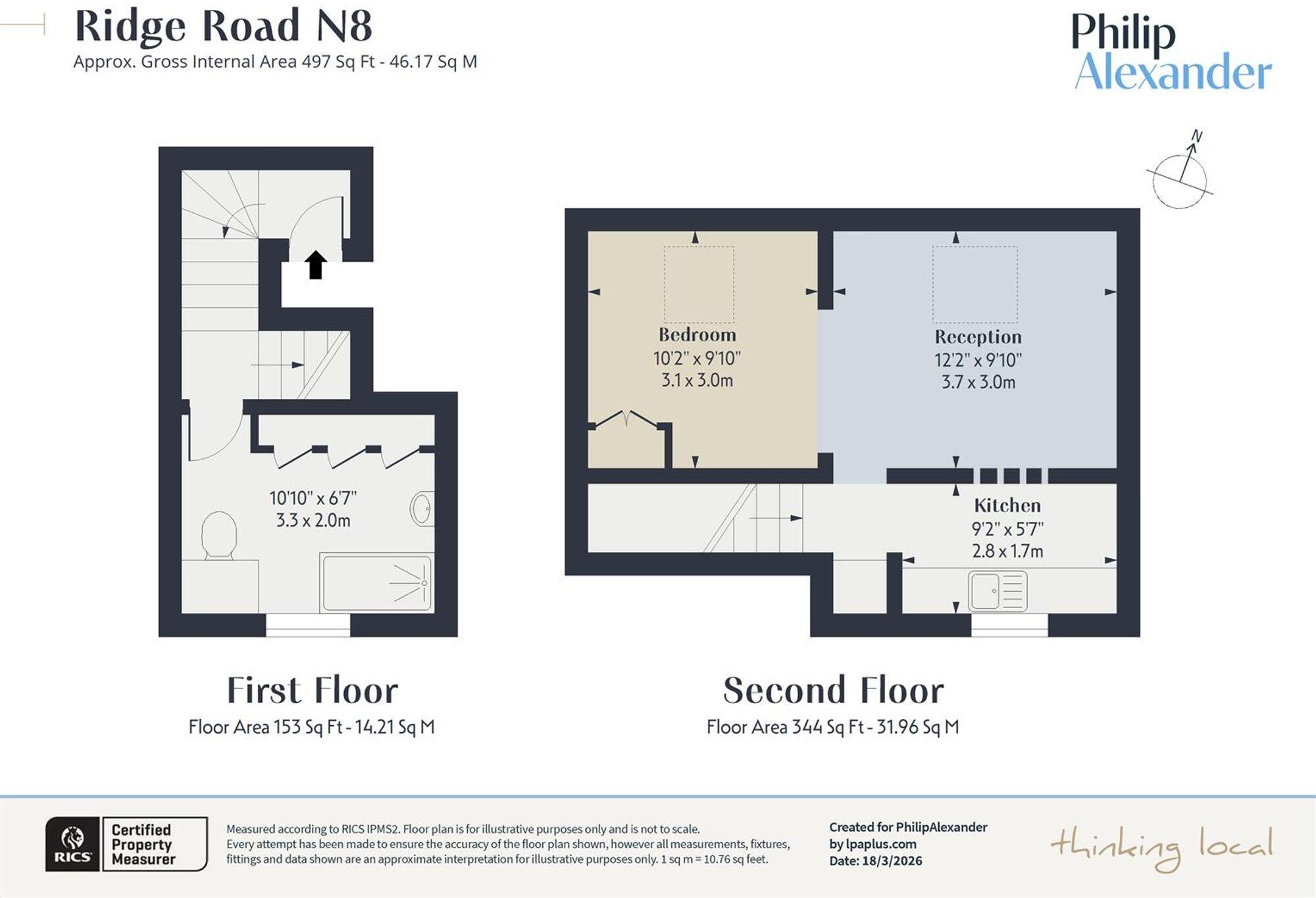 Ridge Road, Crouch End, N8 floorplan