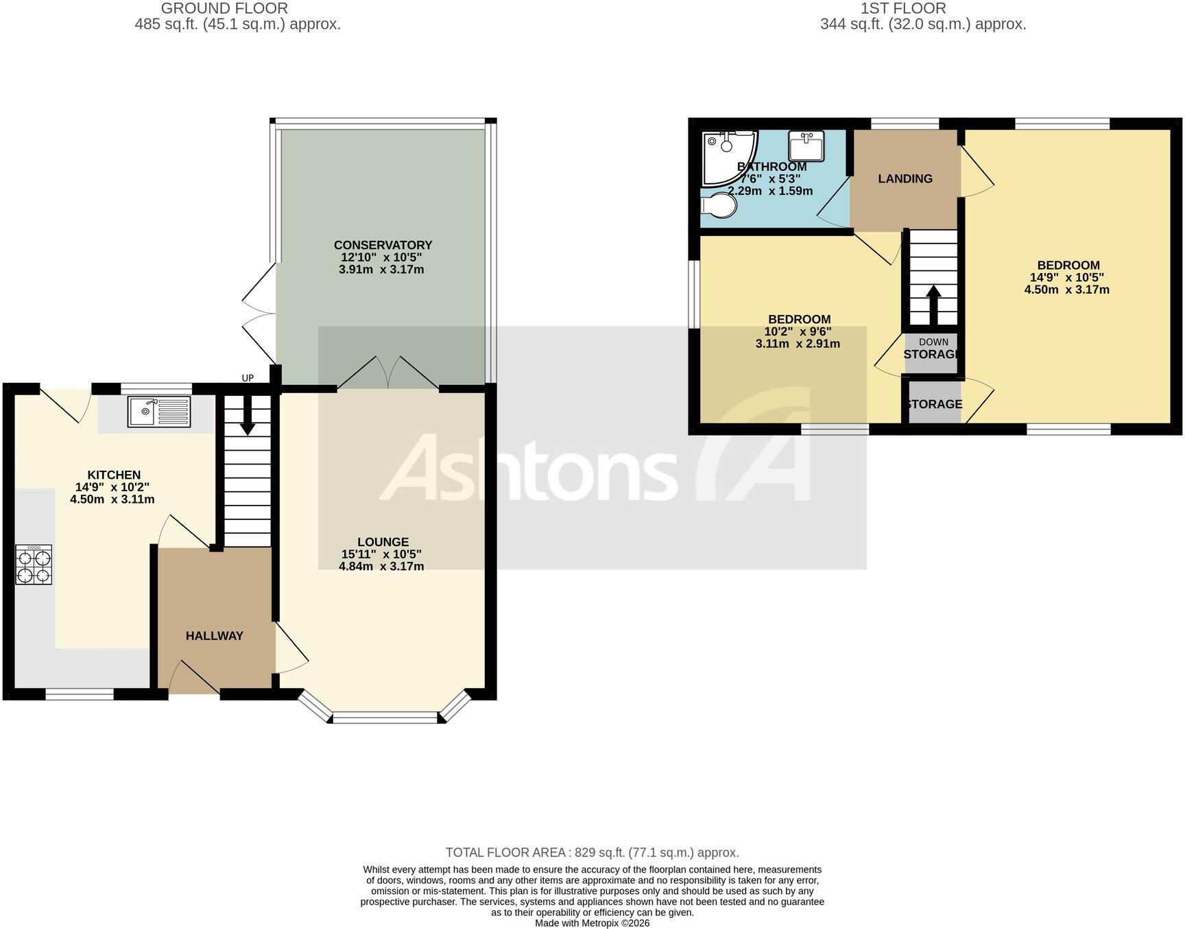 Nook Lane, Golborne, WA3 floorplan