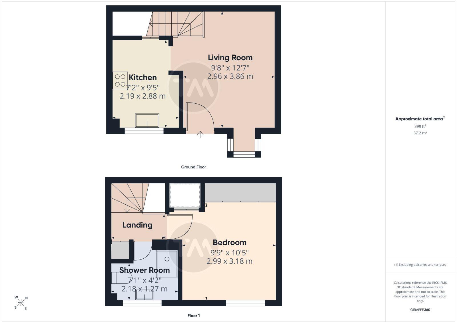 Hill View, Beeston, Sandy, Bedfordshire, SG19 floorplan