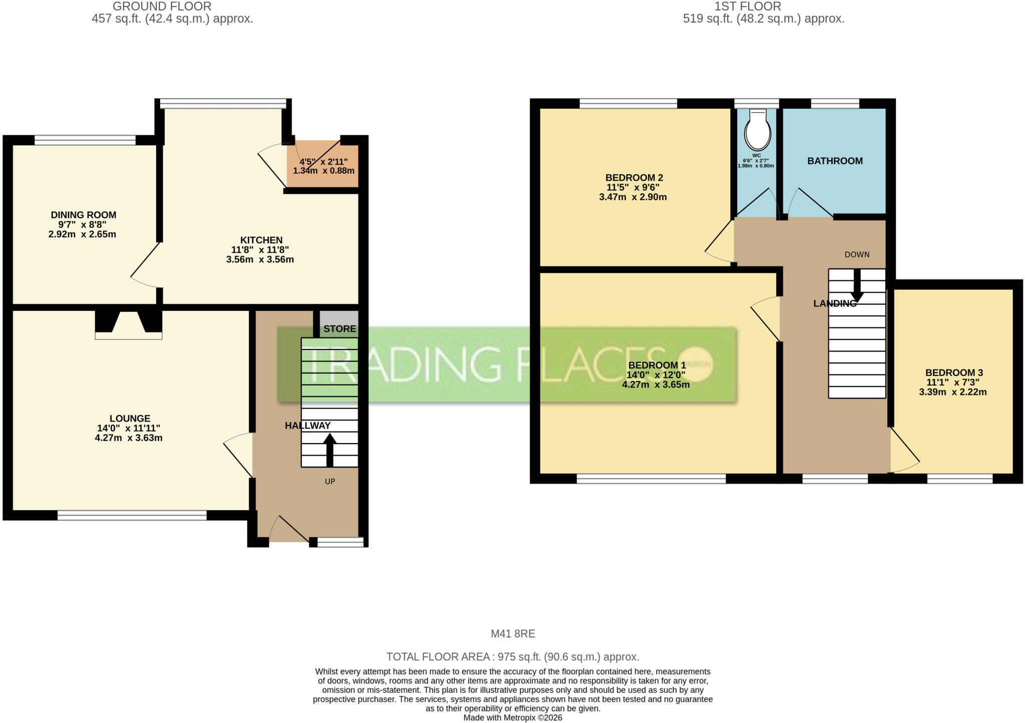 Norfolk Gardens, Urmston, M41 floorplan