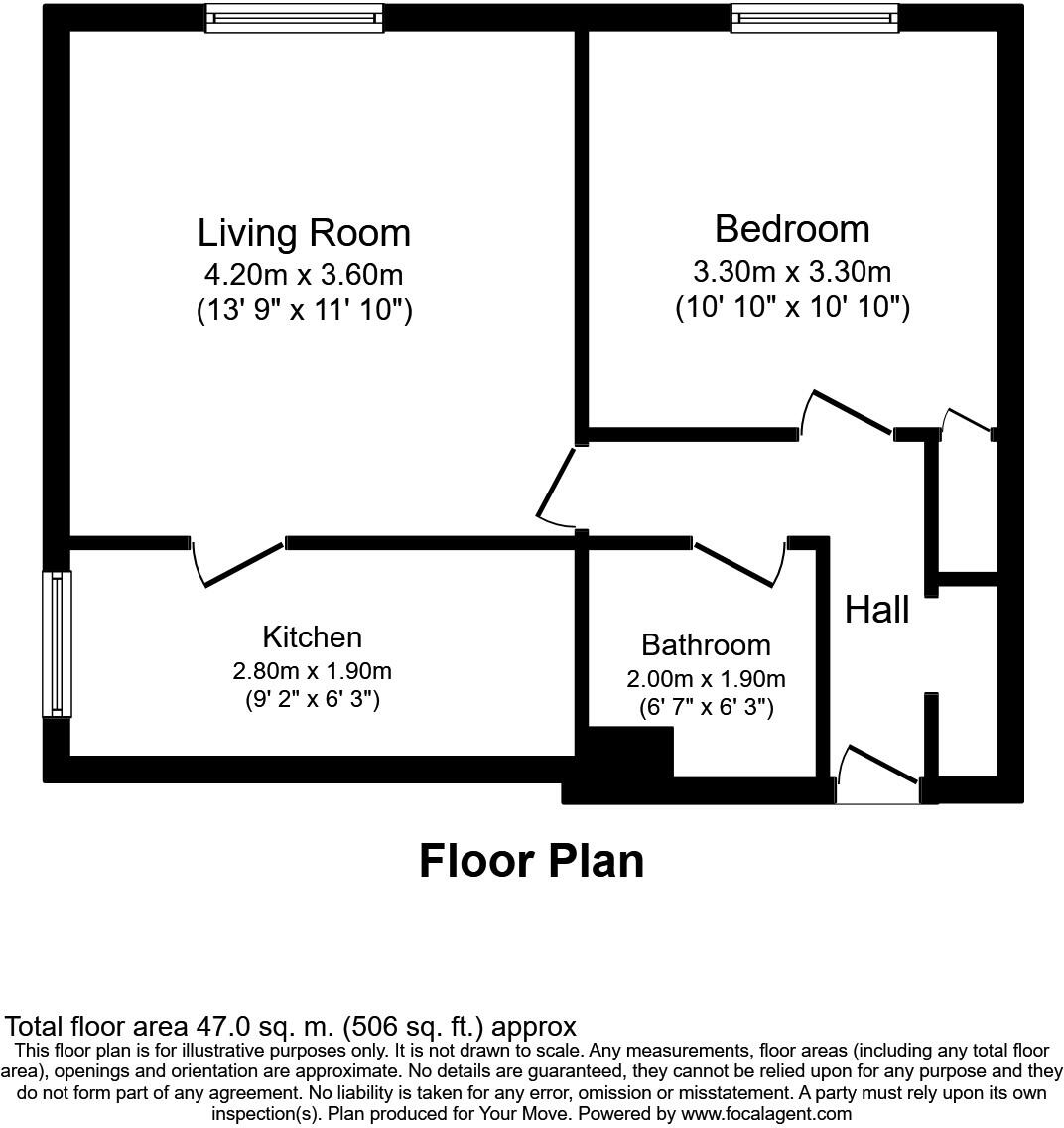 44. Bede House, Castle Green, Sunderland, Tyne and Wear SR3 3HL floorplan