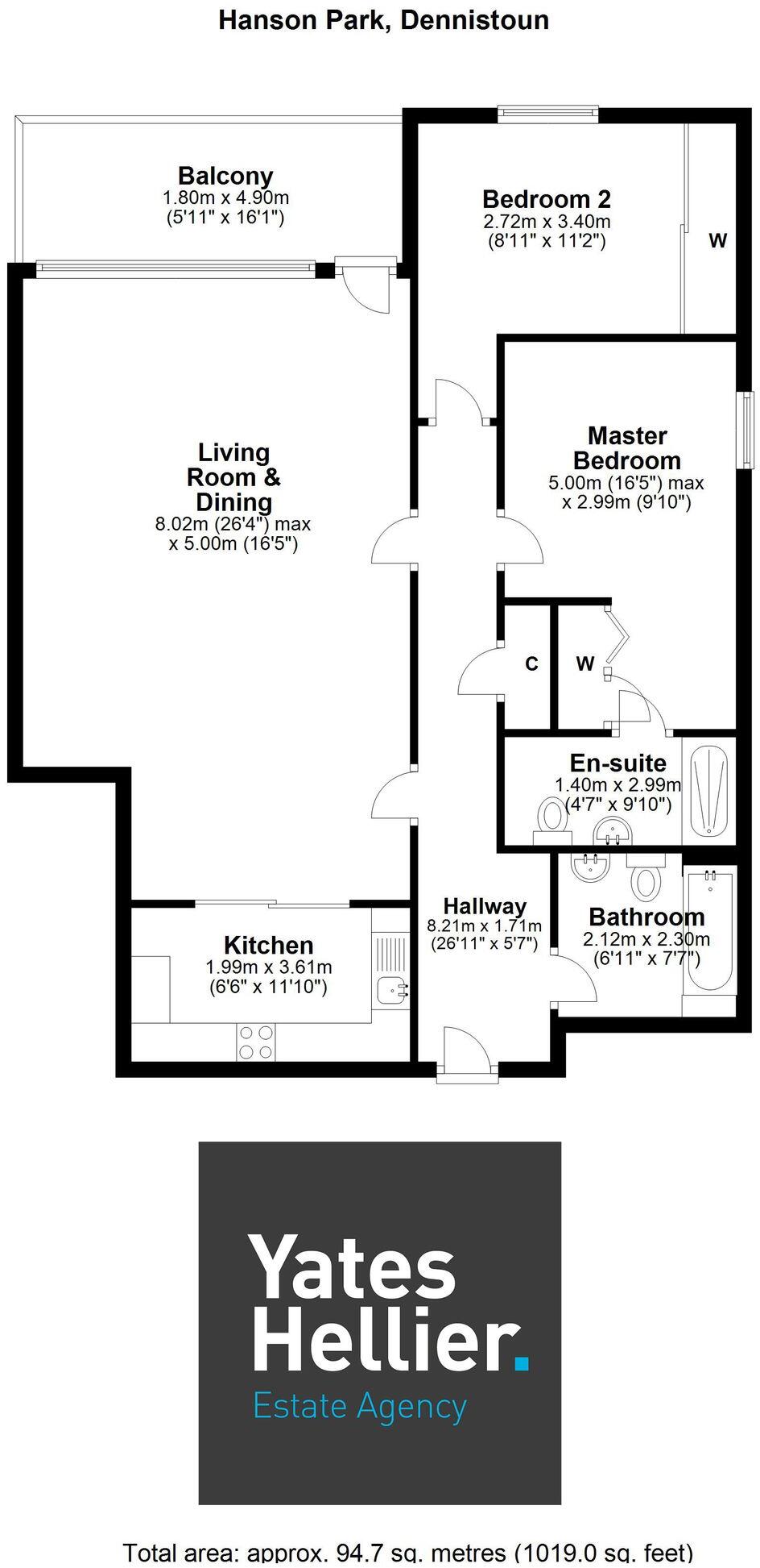 3 Hanson Park, Dennistoun, G31 floorplan