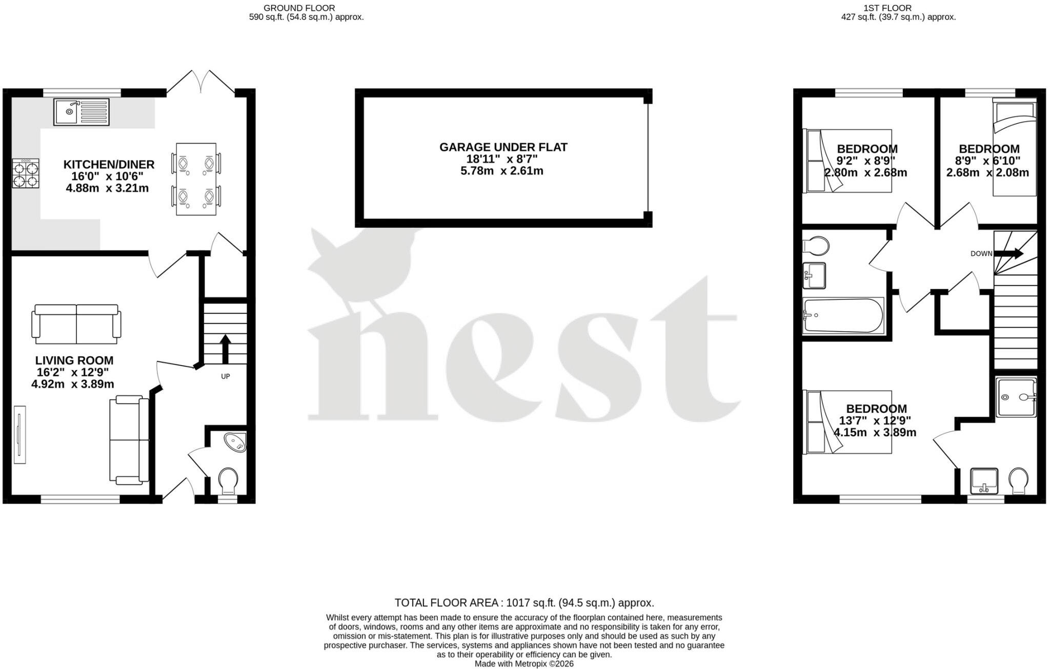 Kingfisher Drive, Houndstone, Yeovil, Somerset floorplan