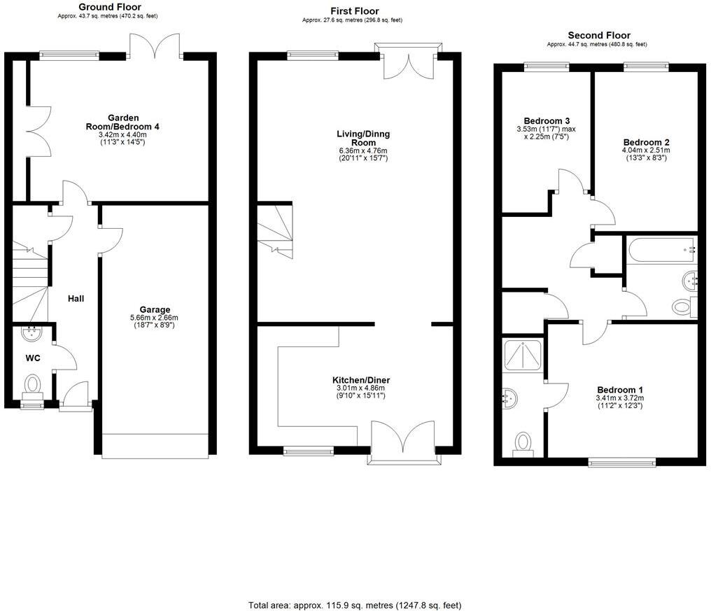 Oswell Road, Severn Meadows, Shrewsbury floorplan