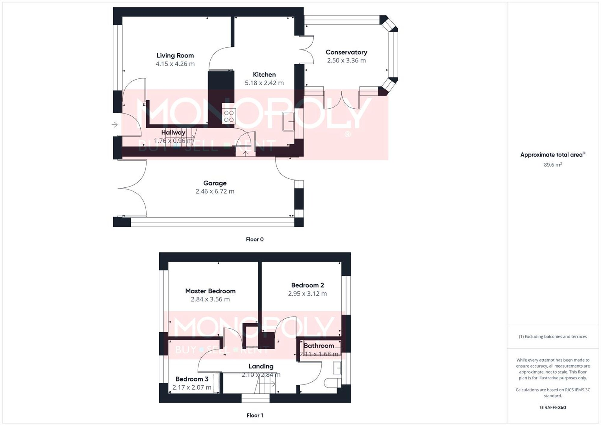 Gerddi Mair, Denbigh, LL16 floorplan