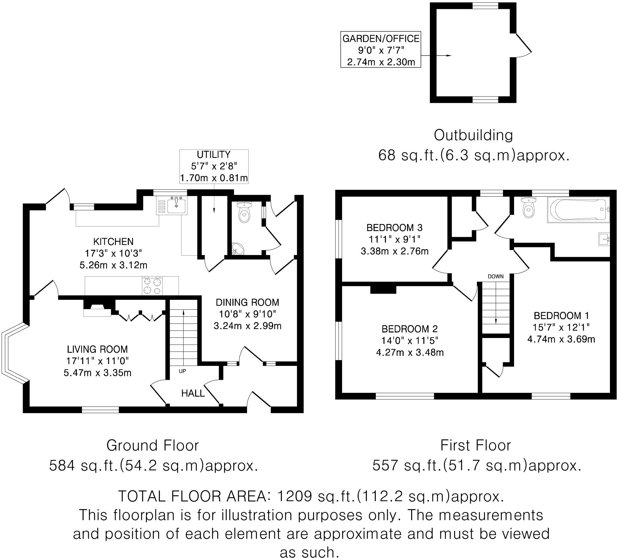 Wheatley Road, Welwyn Garden City, Hertfordshire, AL7 floorplan