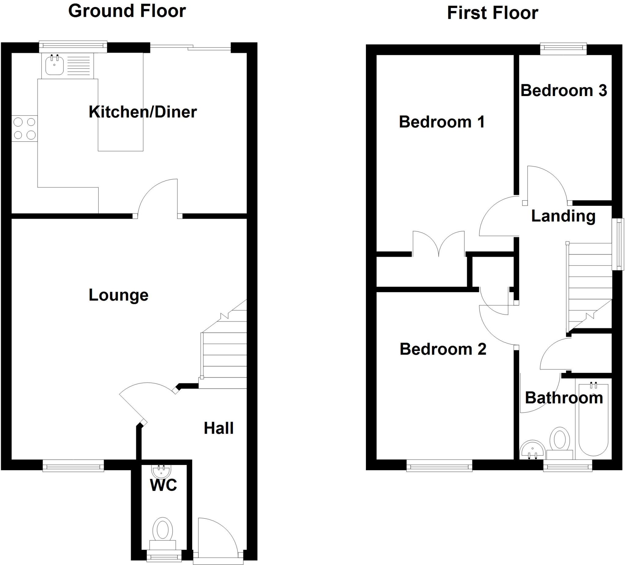 Kelso Close, Measham, DE12 floorplan