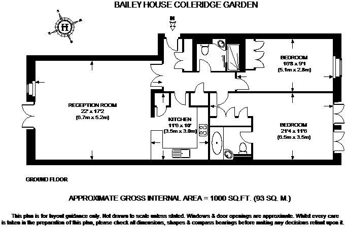 Coleridge Gardens London SW10 floorplan