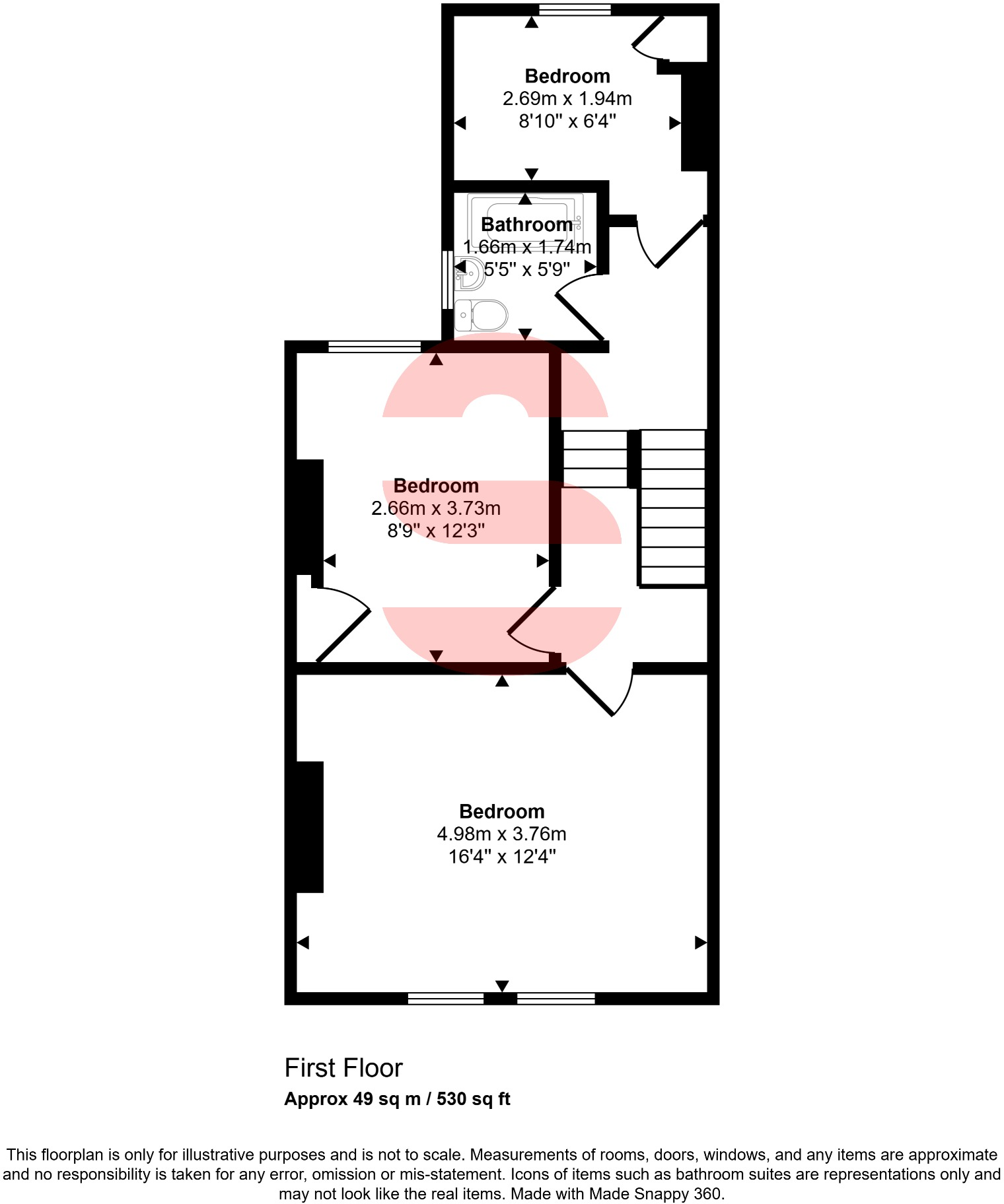 Watts Park Road, Plymouth, Devon, PL2 3NN floorplan