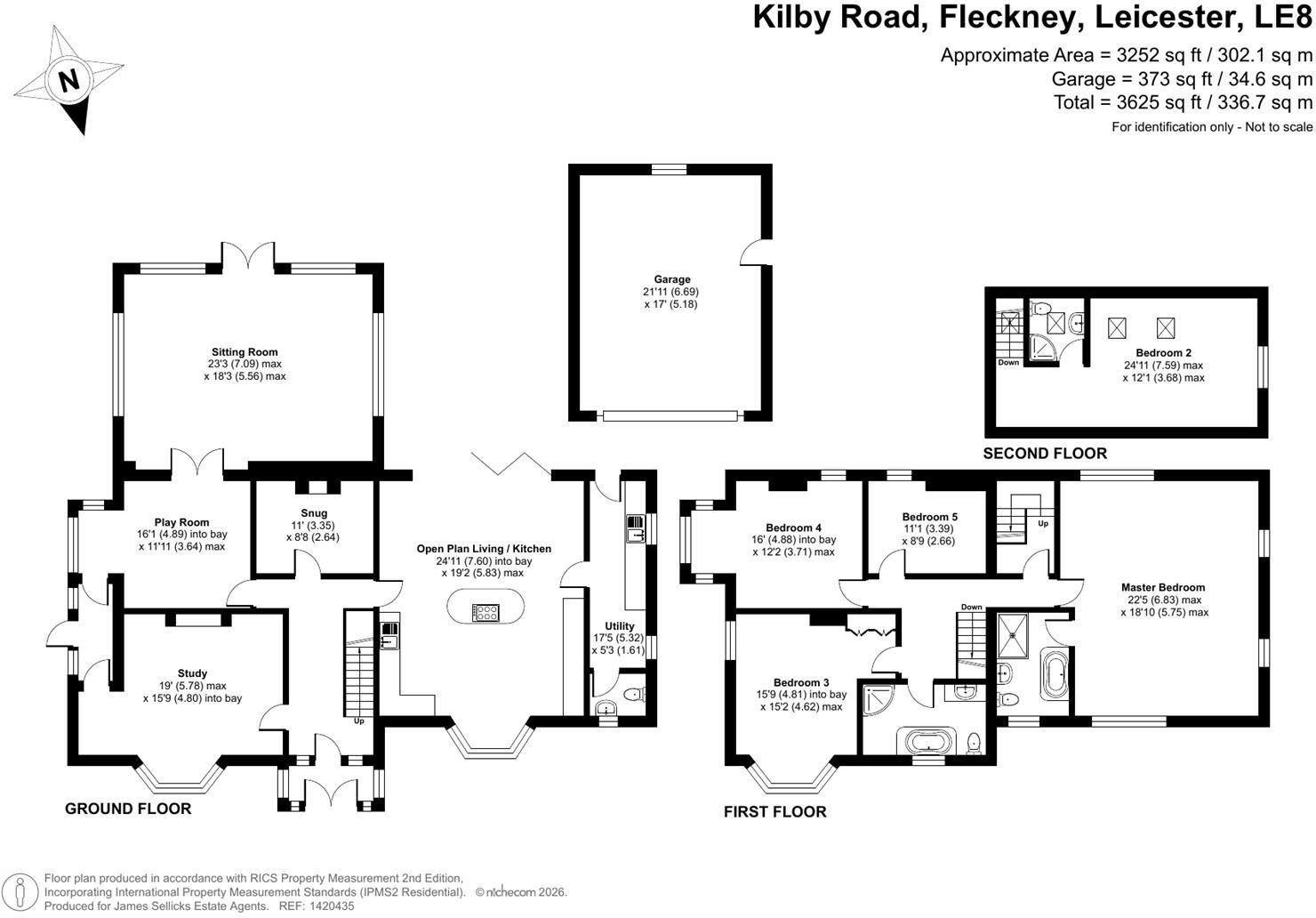 The Gables, Fleckney, Leicestershire floorplan
