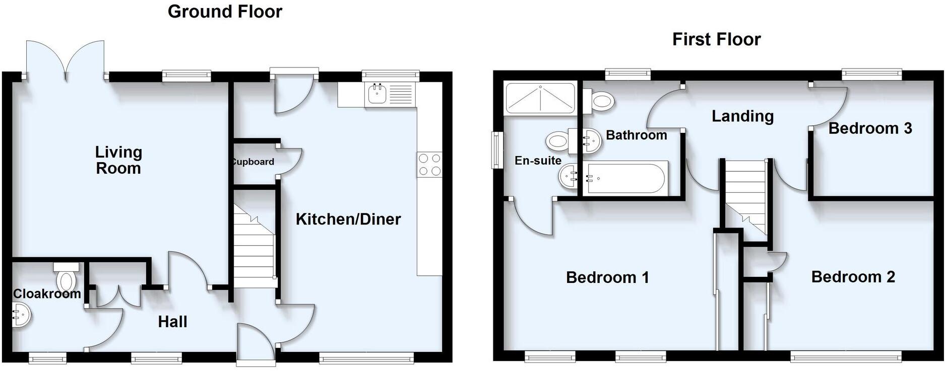 Askerton Crescent, Kingsmead, MK4 floorplan