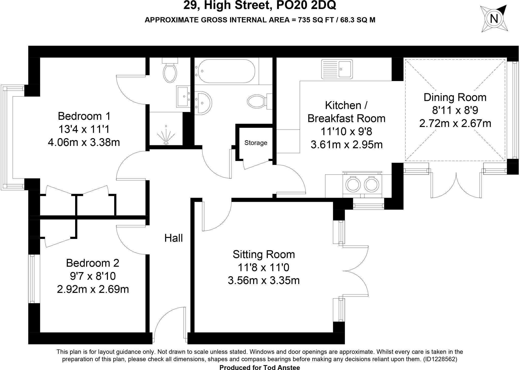 High Street, Oving, Chichester, PO20 floorplan