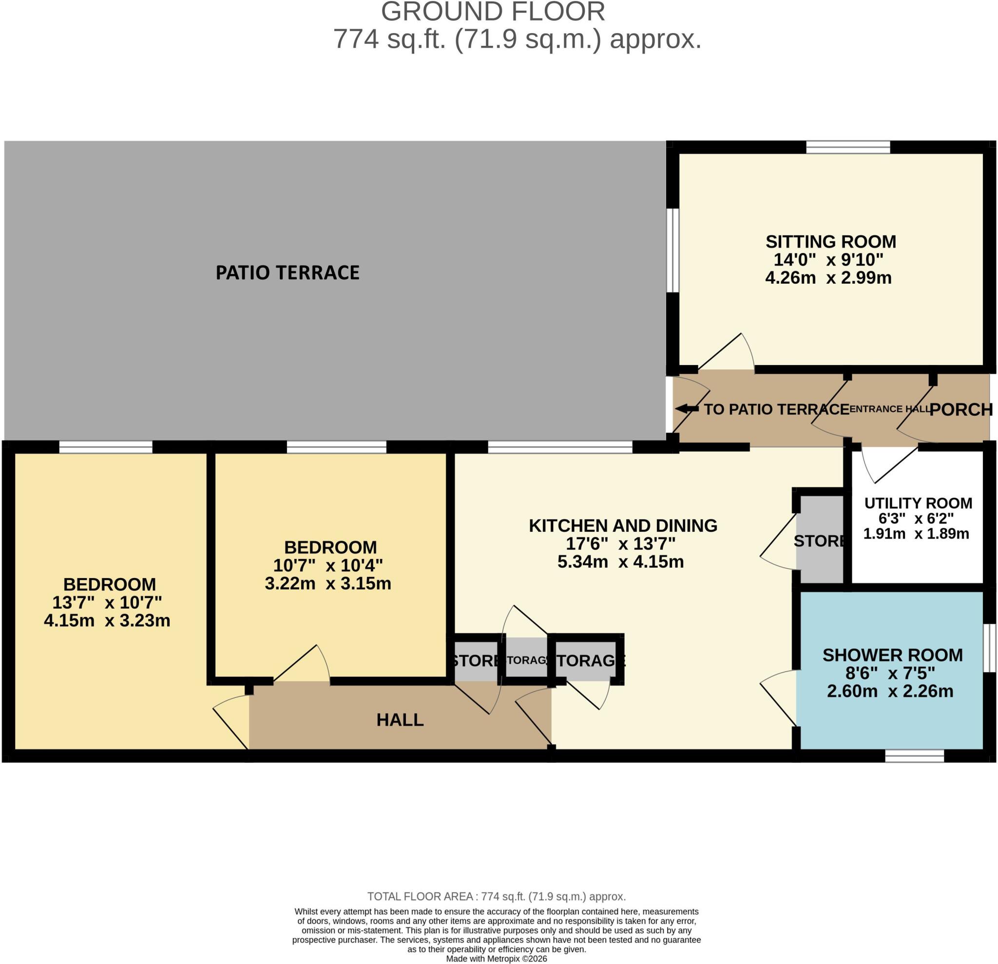 Springfield Rise, Matlock, Derbyshire floorplan