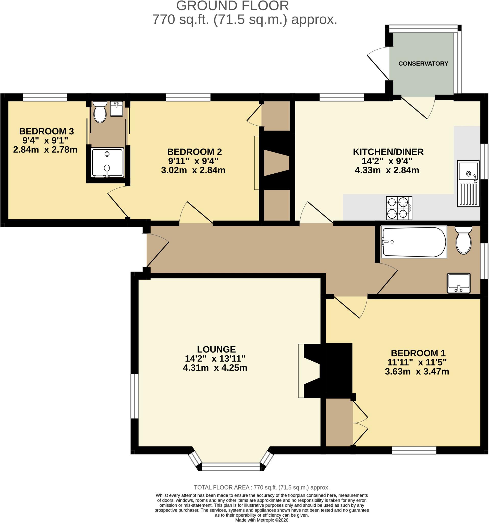 Venlake, Uplyme, Devon, DT7 floorplan