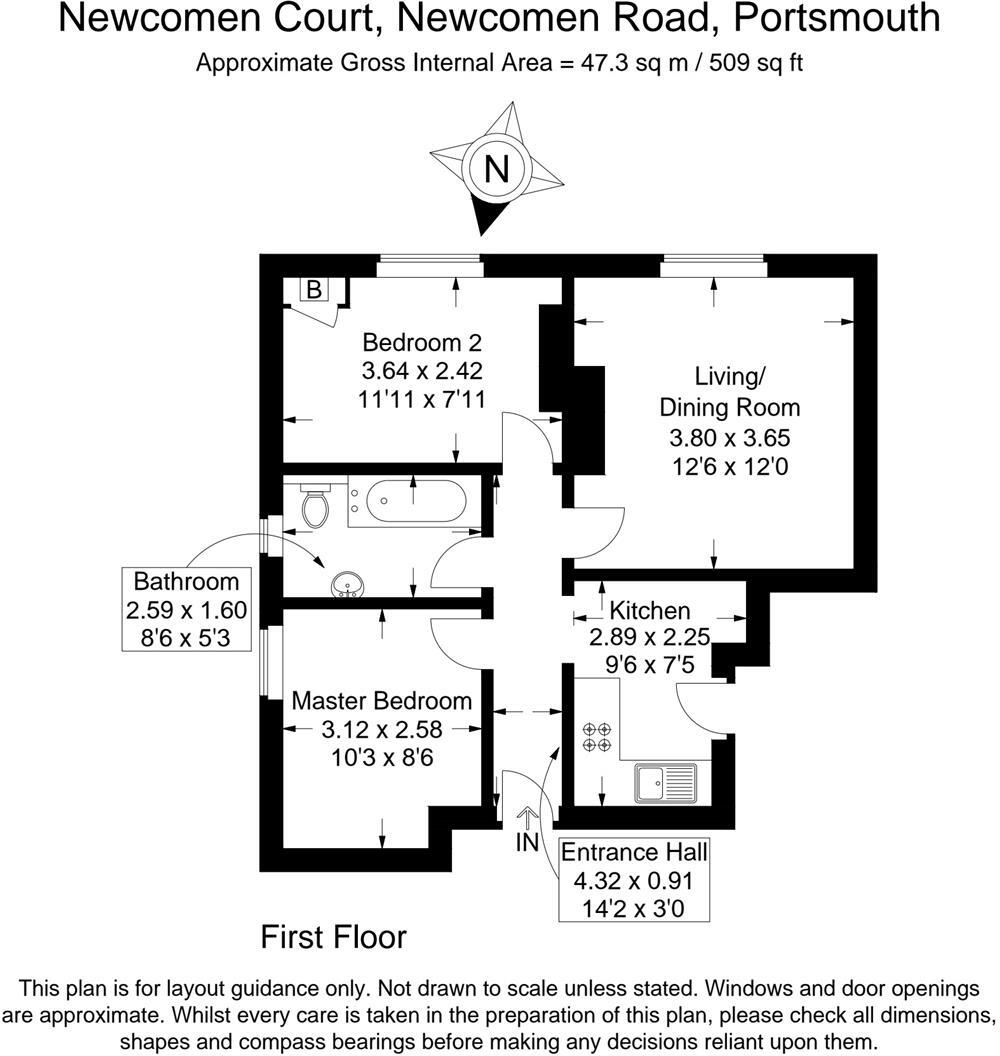Newcomen Road, Portsmouth floorplan