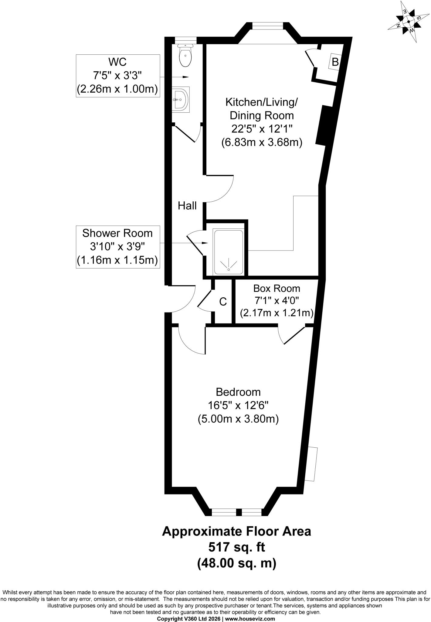 7 (GF1) Milton Street, Abbeyhill, Edinburgh floorplan