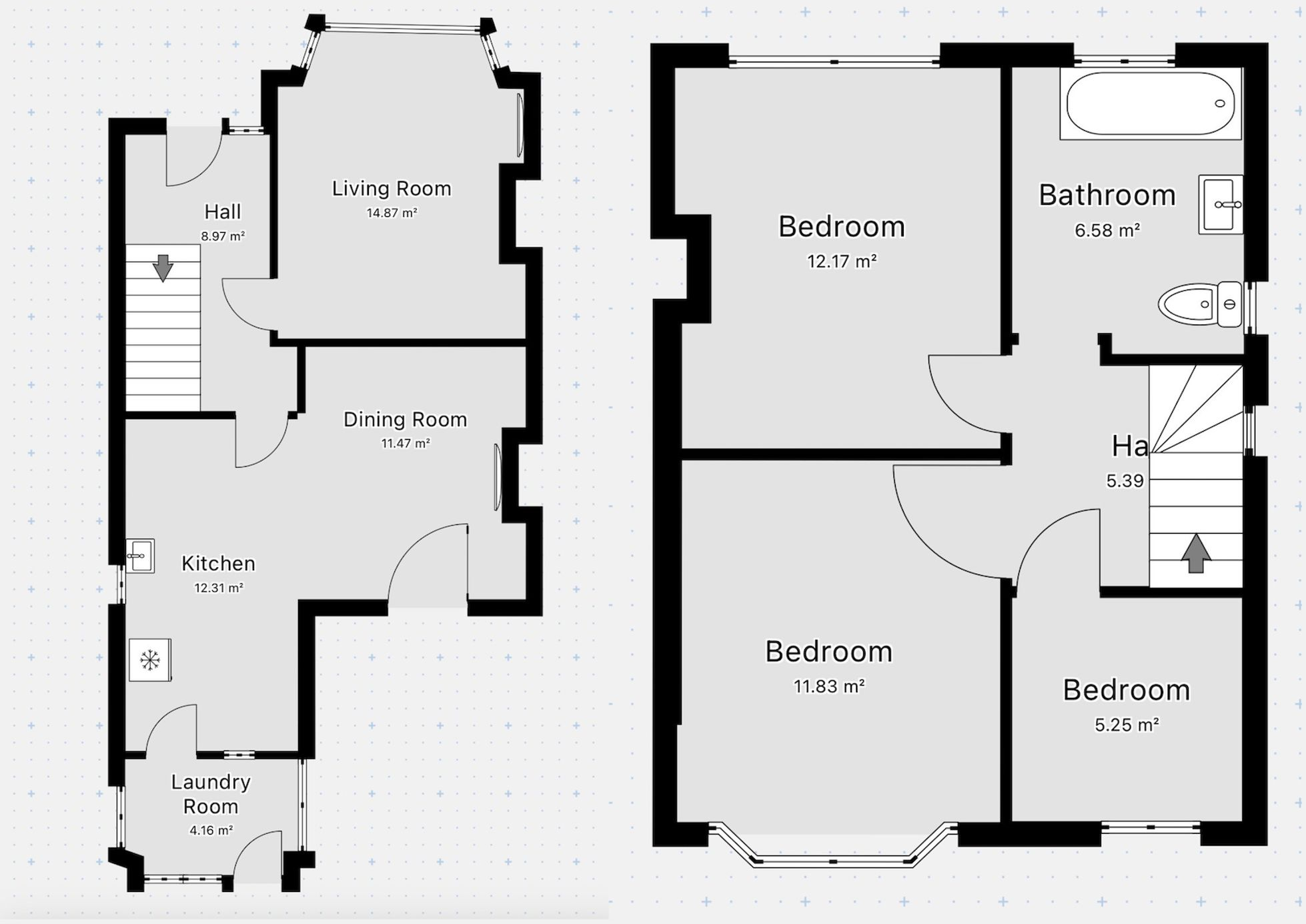 Ffordd Belmont, Bangor floorplan