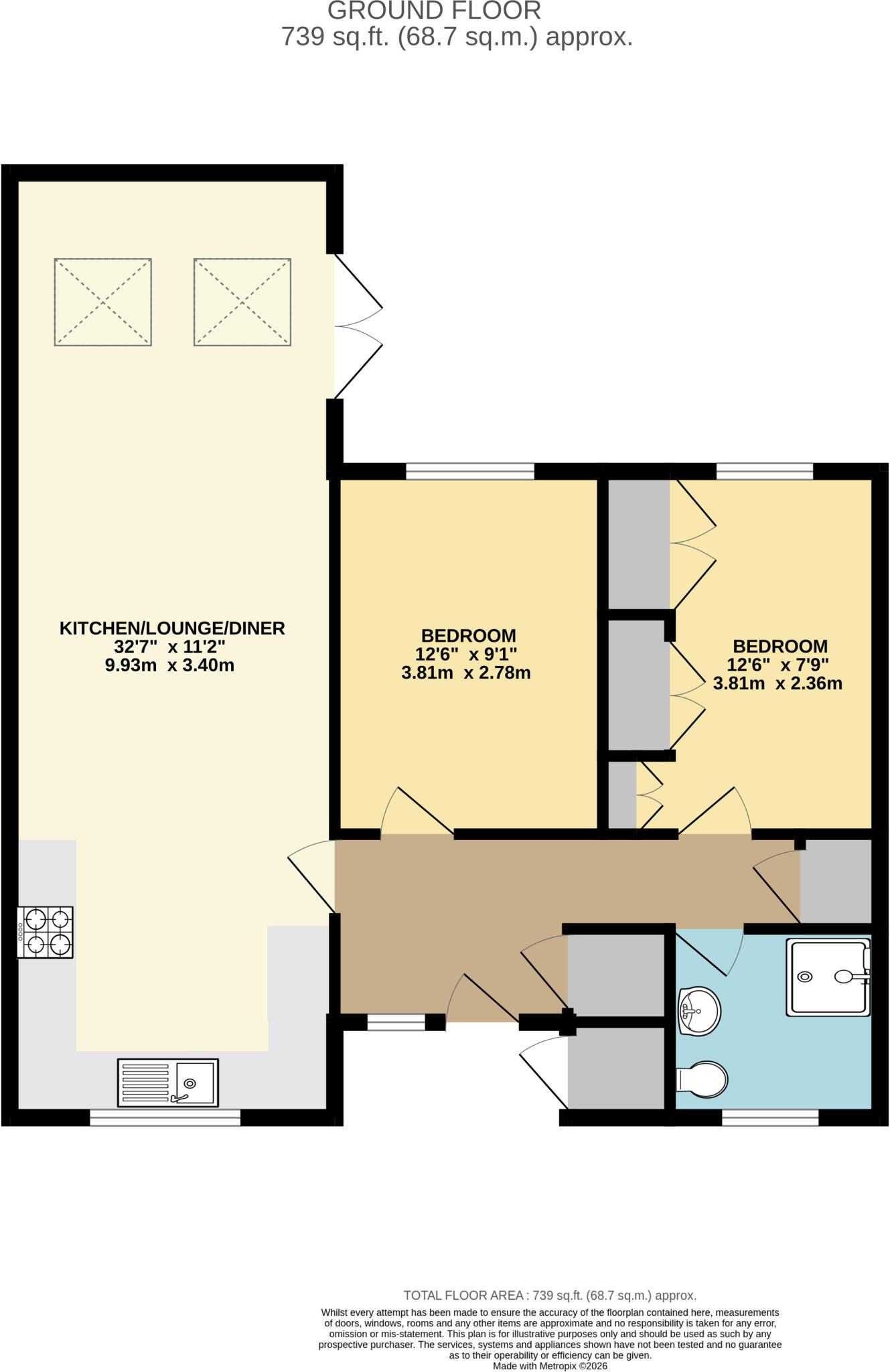Little Stocking, Shenley Brook End, Milton Keynes, Bucks, MK5 floorplan