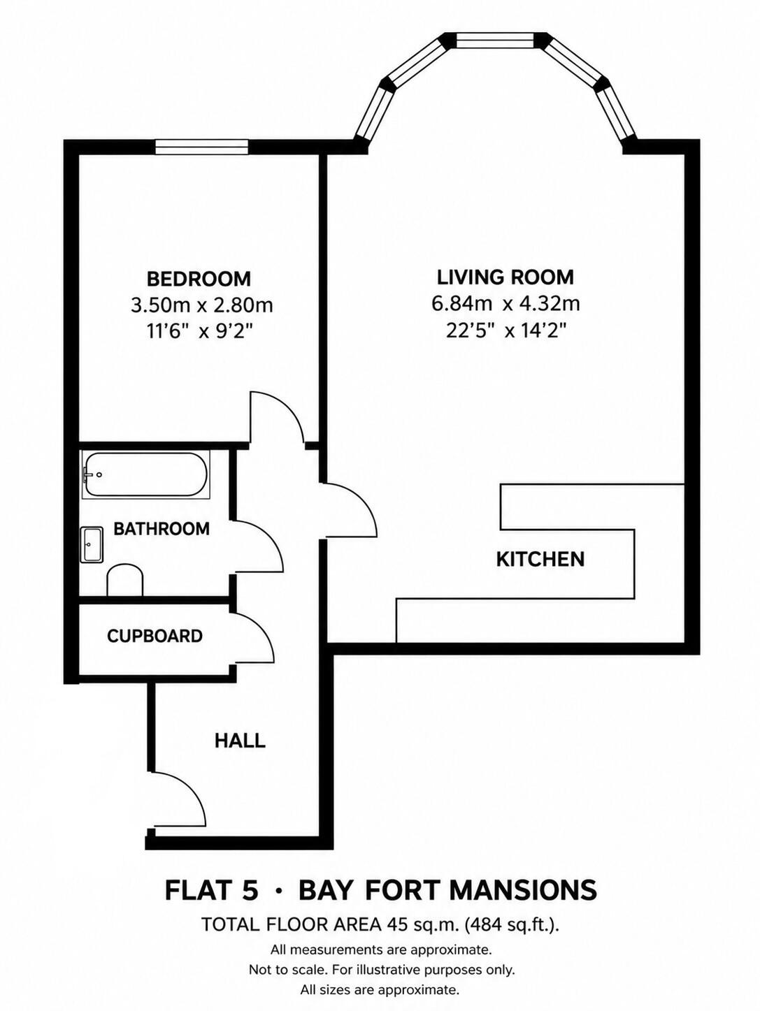 Bay Fort Mansions, Torquay floorplan