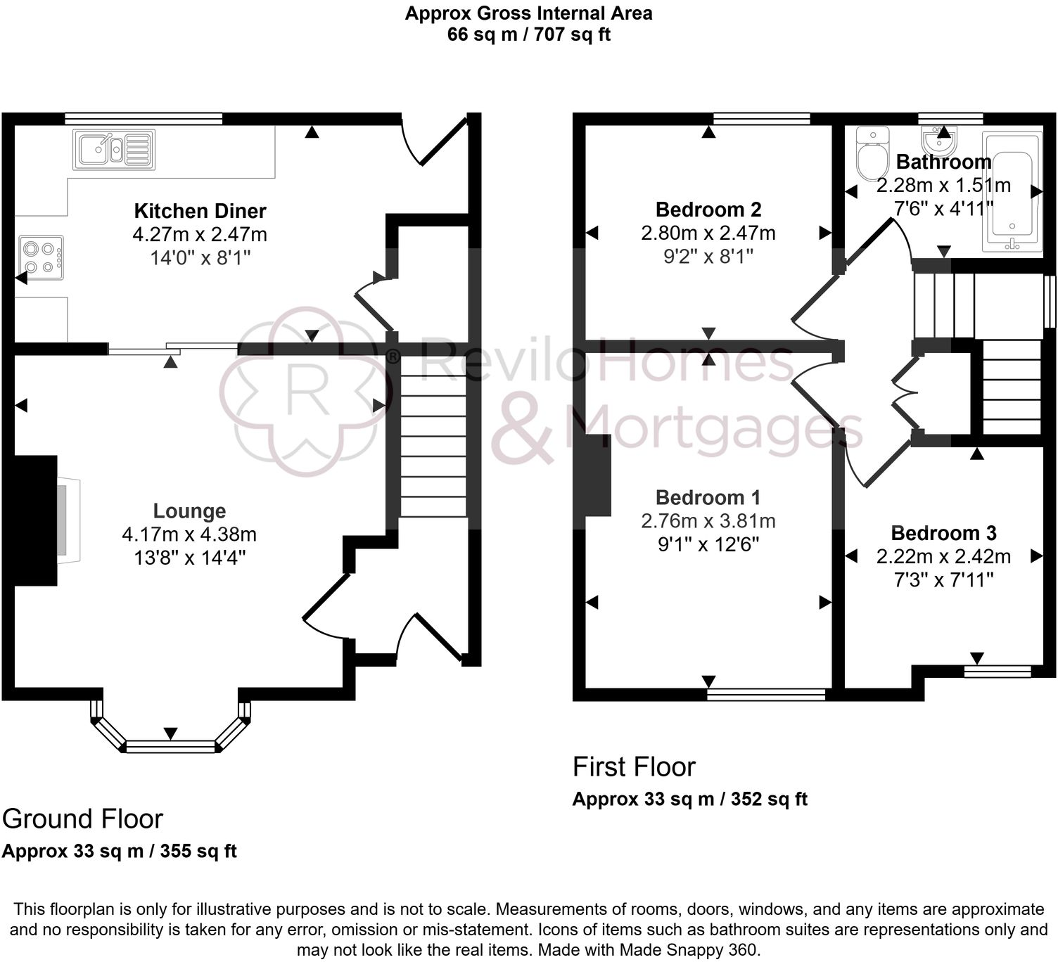Ings Avenue, Rochdale, OL12 floorplan
