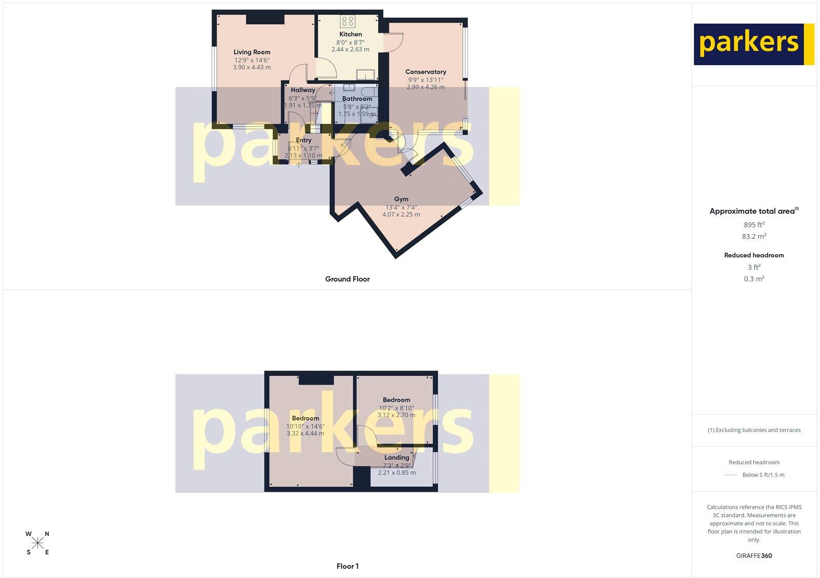 Thurlestone Gardens, Reading, Berkshire, RG2 floorplan