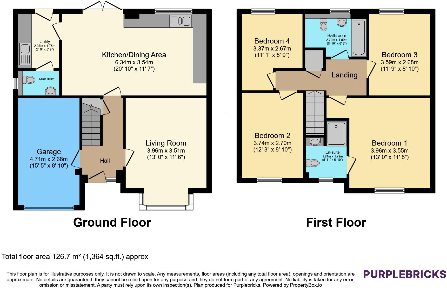 Colliers Gardens, Llay, LL12 floorplan