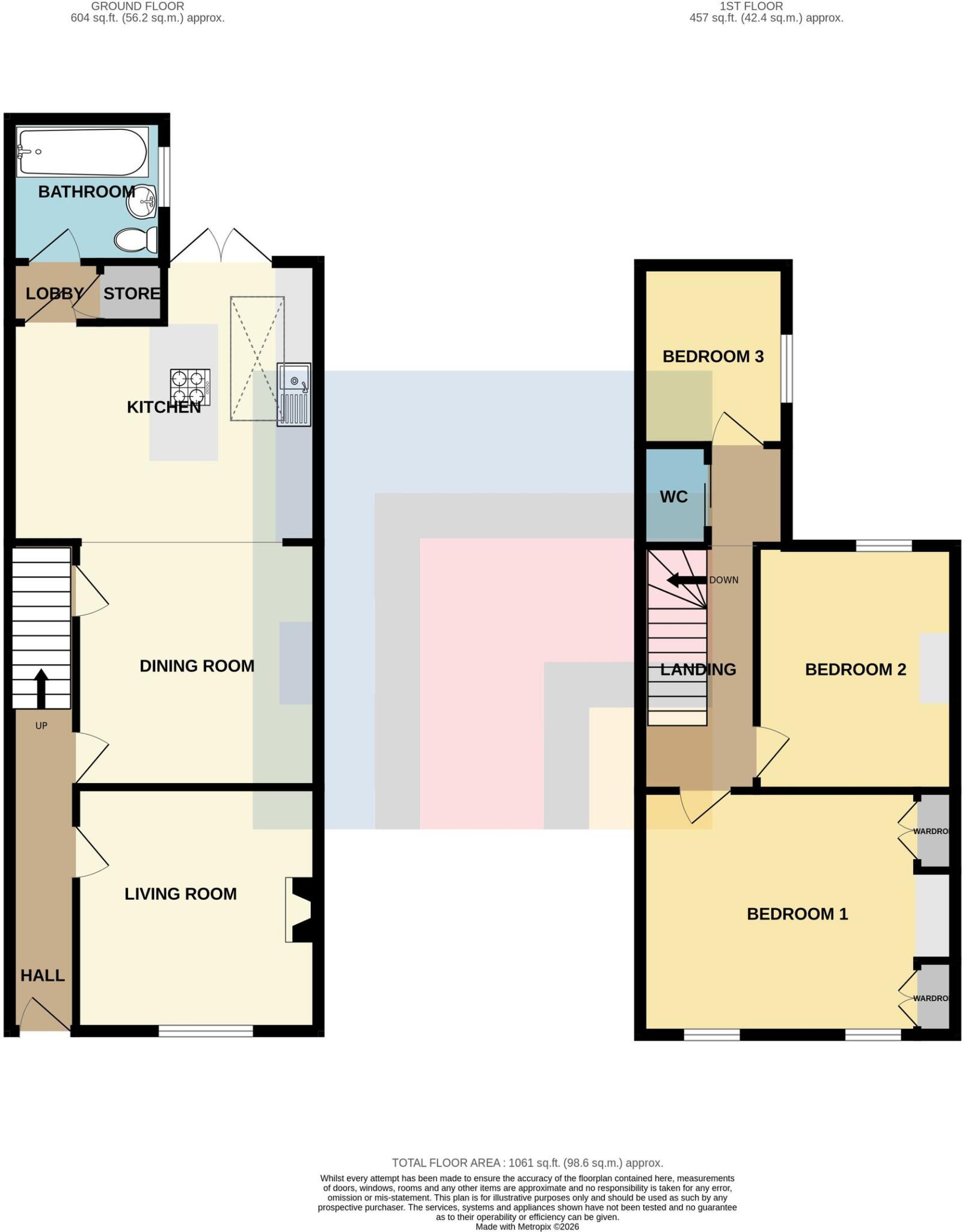 Pembroke Road Cardiff CF5 1QQ floorplan