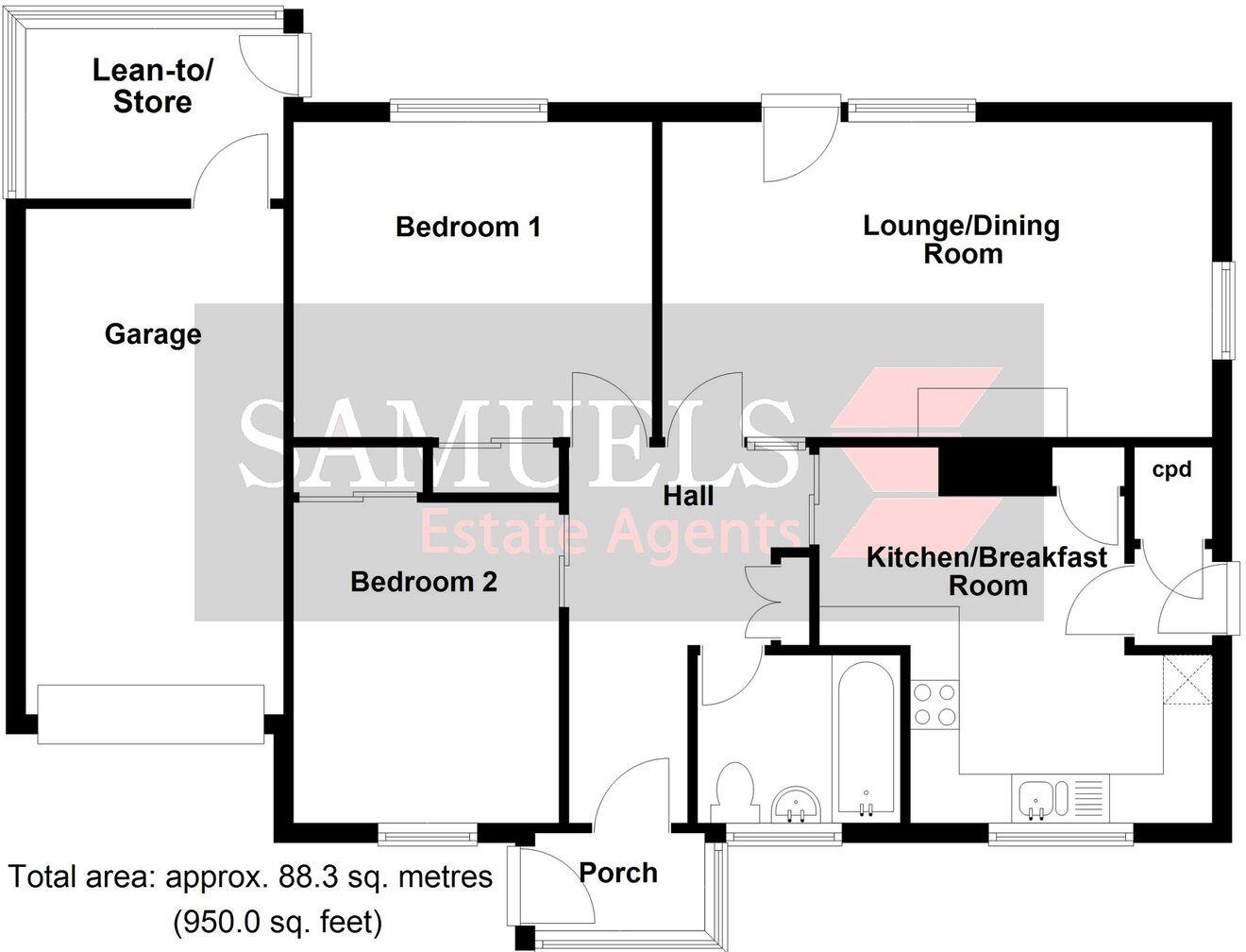 Broadparks Avenue, Pinhoe, Exeter, EX4 floorplan