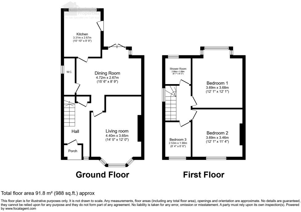 Woodcote Road, Warwick, Warwickshire floorplan