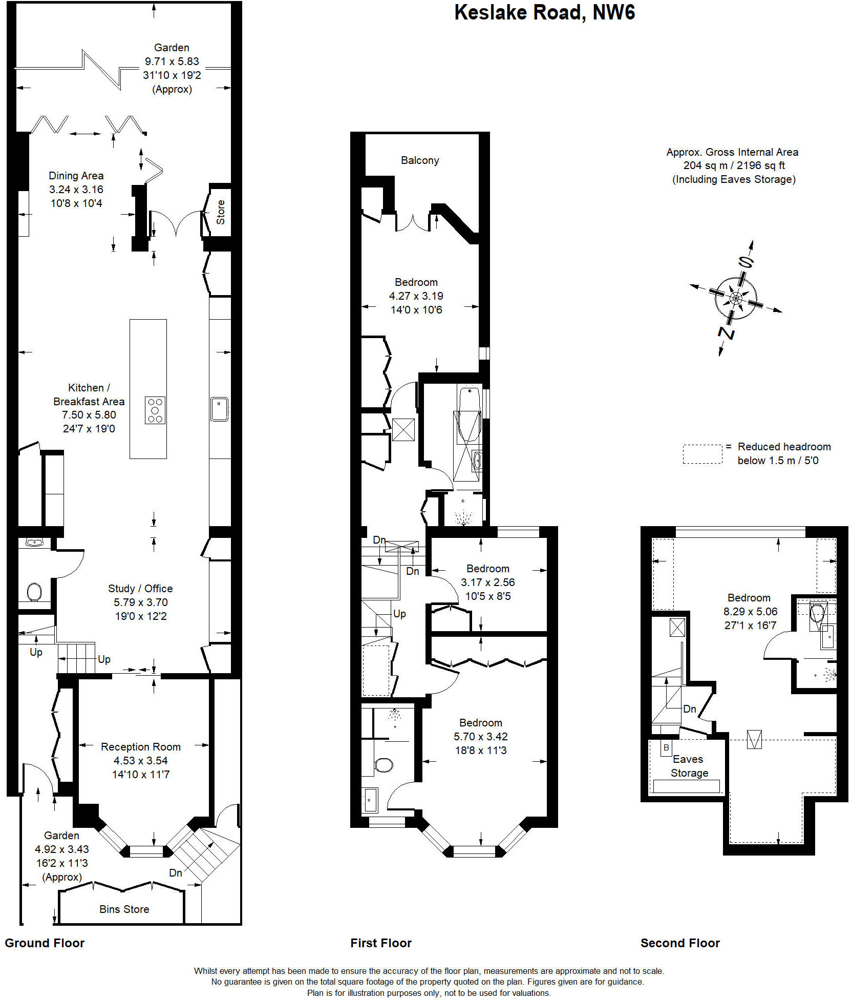 Keslake Road, London, NW6 floorplan