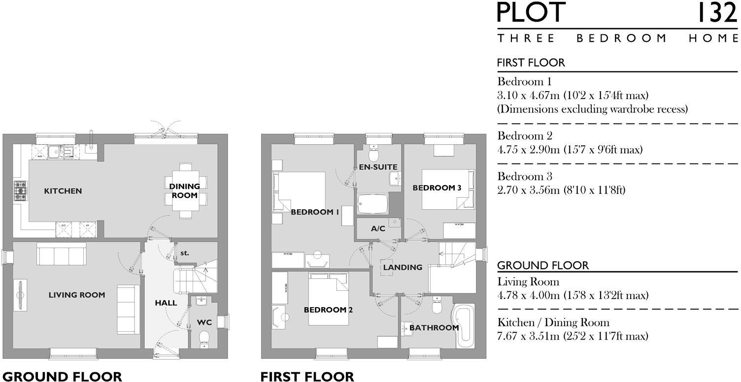 132, Ridge Lane, Chesil Reach, Chickerell floorplan