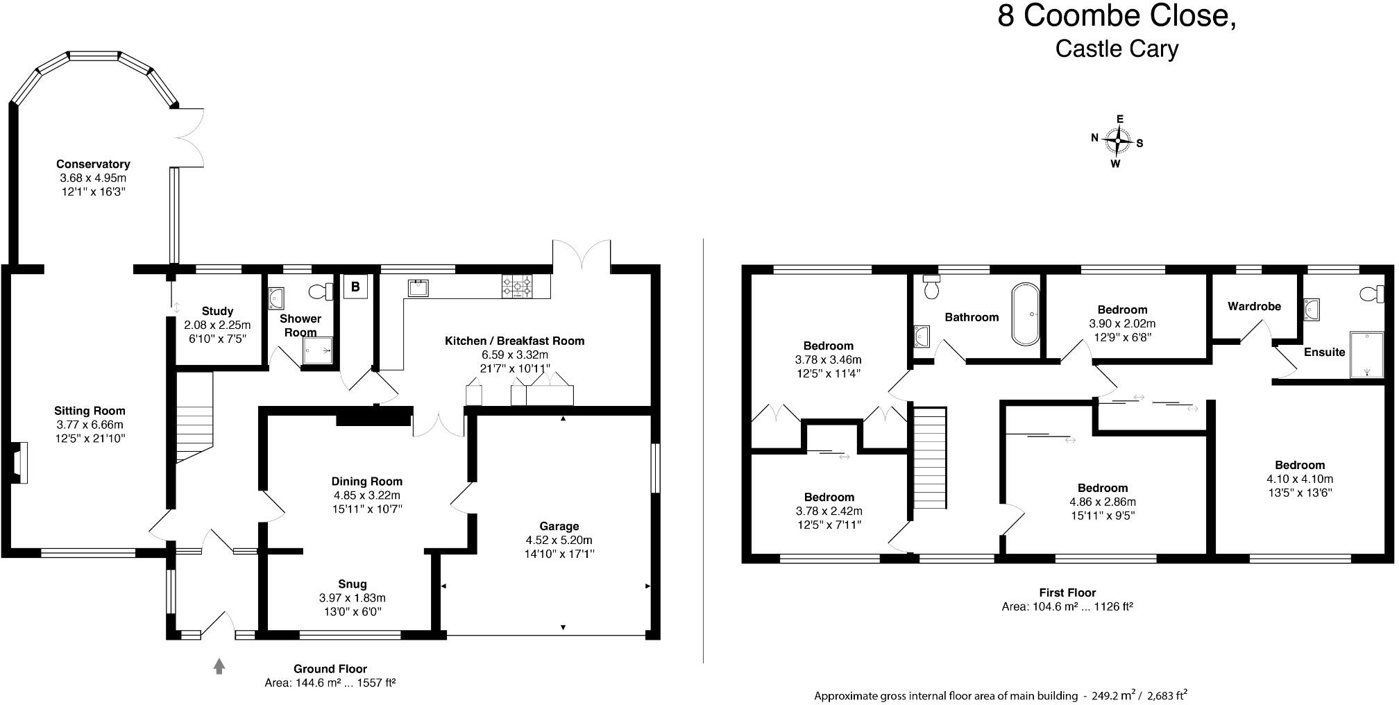 8, Coombe Close, Castle Cary floorplan