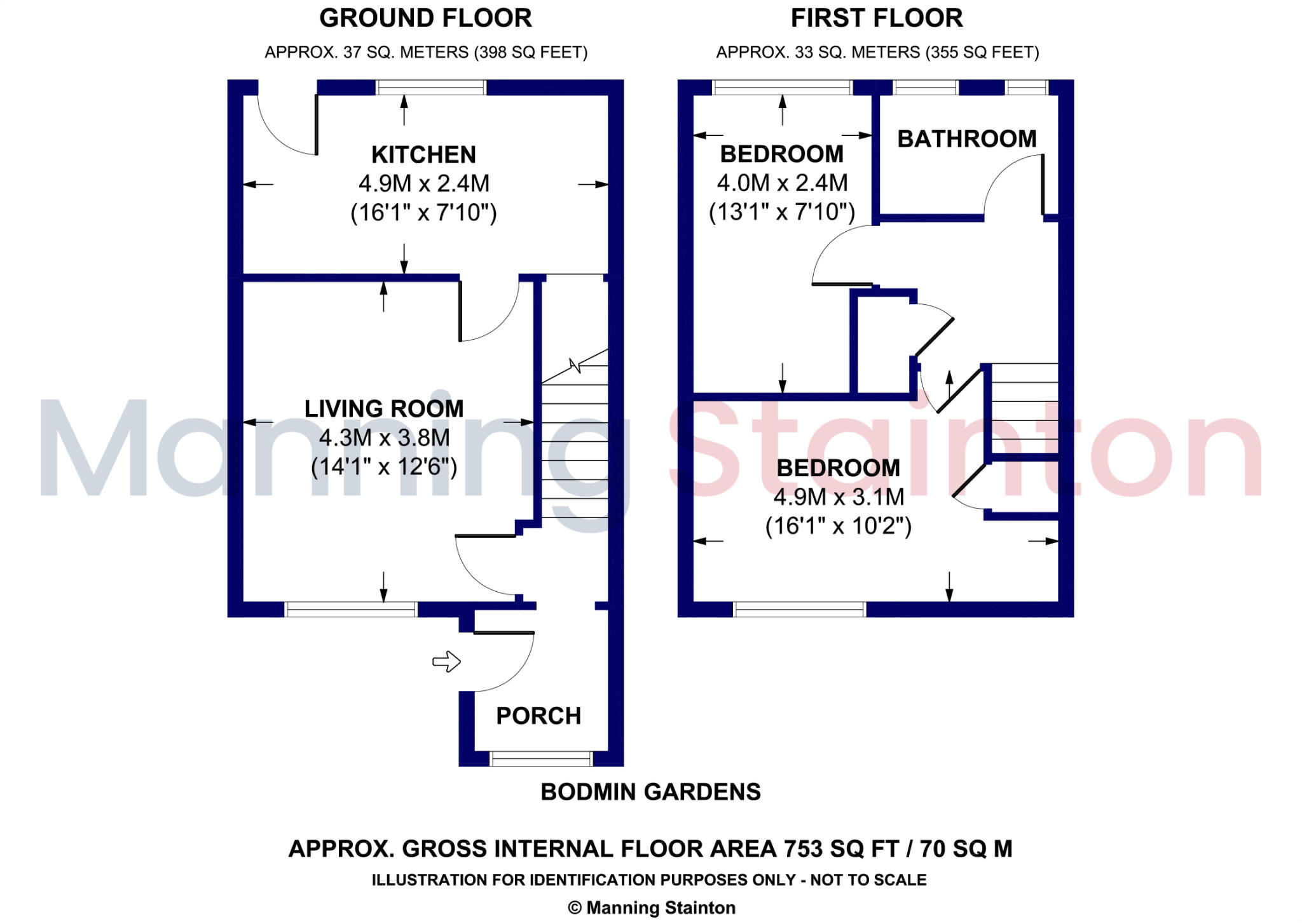 Bodmin Gardens, Leeds, West Yorkshire floorplan