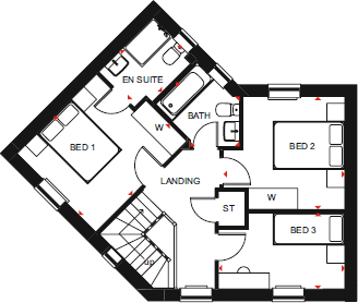 Longmeanygate,
Midge Hall,
Leyland,
PR26 floorplan