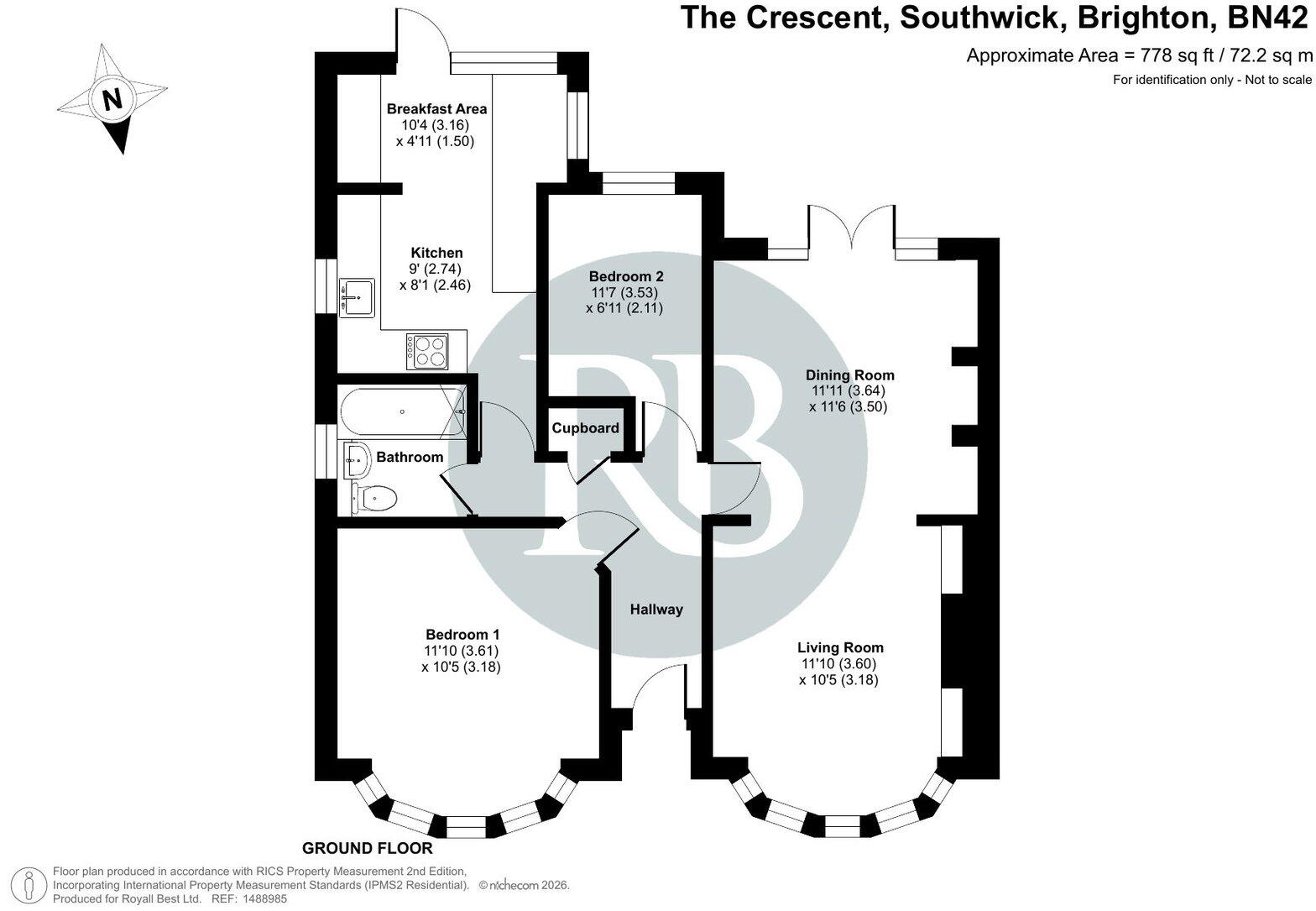 The Crescent, Southwick, Brighton, BN42 4LG floorplan