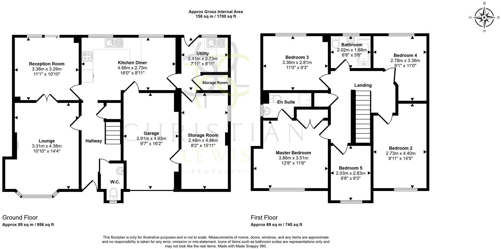 Burma Close, Evesham floorplan