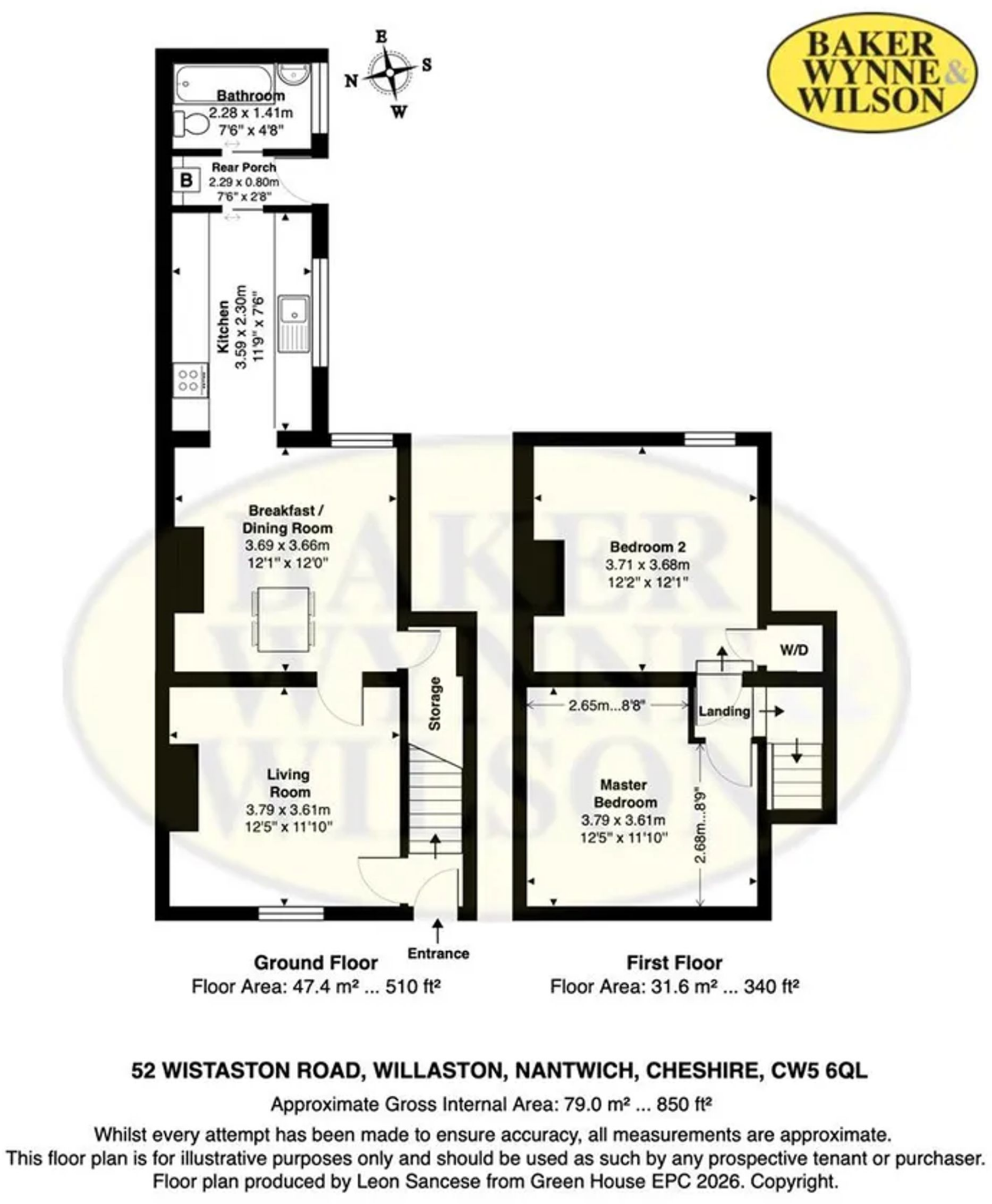 Wistaston Road, Willaston, CW5 floorplan