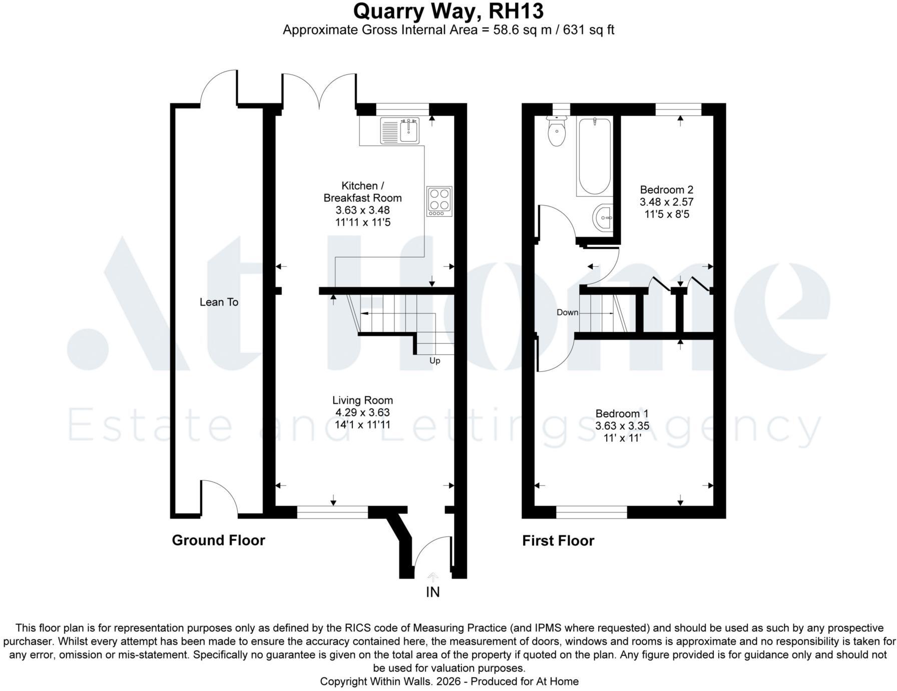 Quarry Way, Southwater floorplan