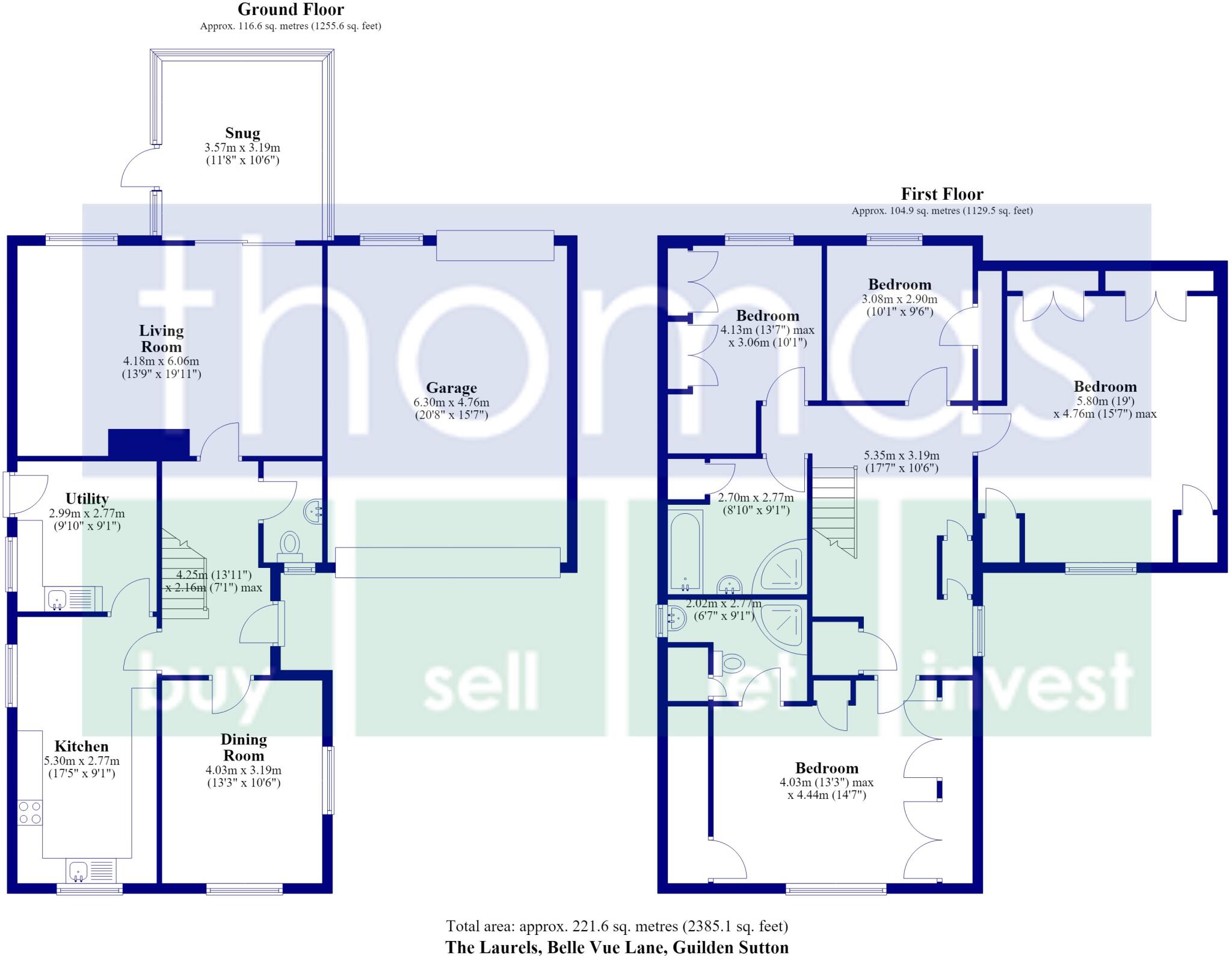 Belle Vue Lane, Guilden Sutton, Chester floorplan