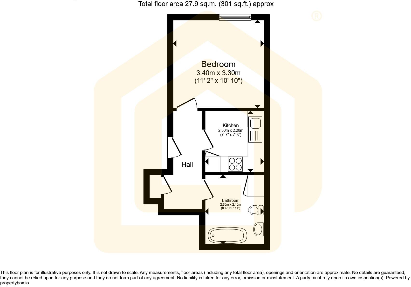 Flat 8, 1 Chapel Lane, Leeds, LS6 3PP floorplan