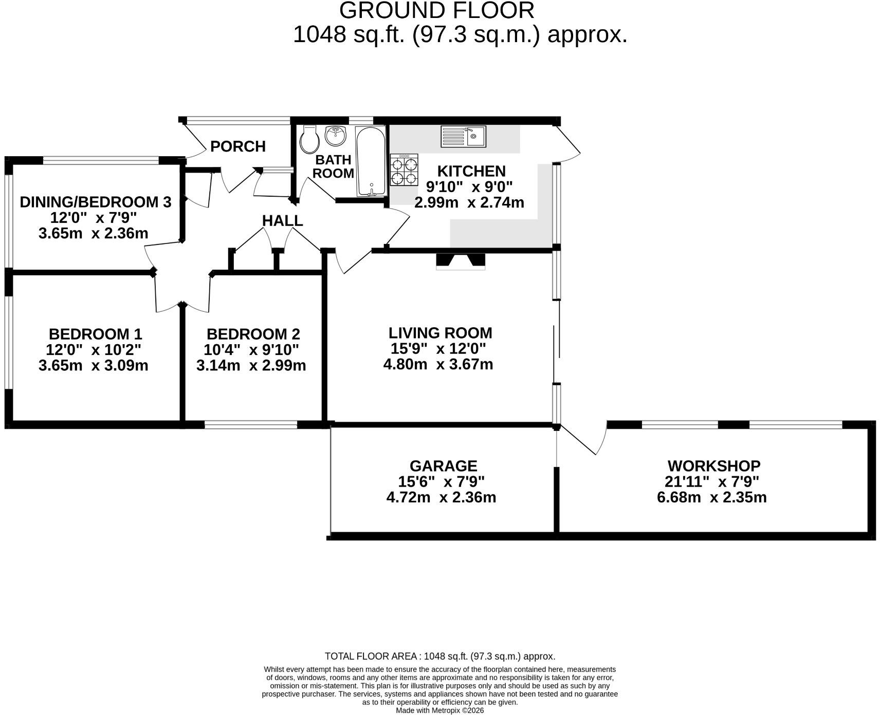 North Road, Horndean floorplan